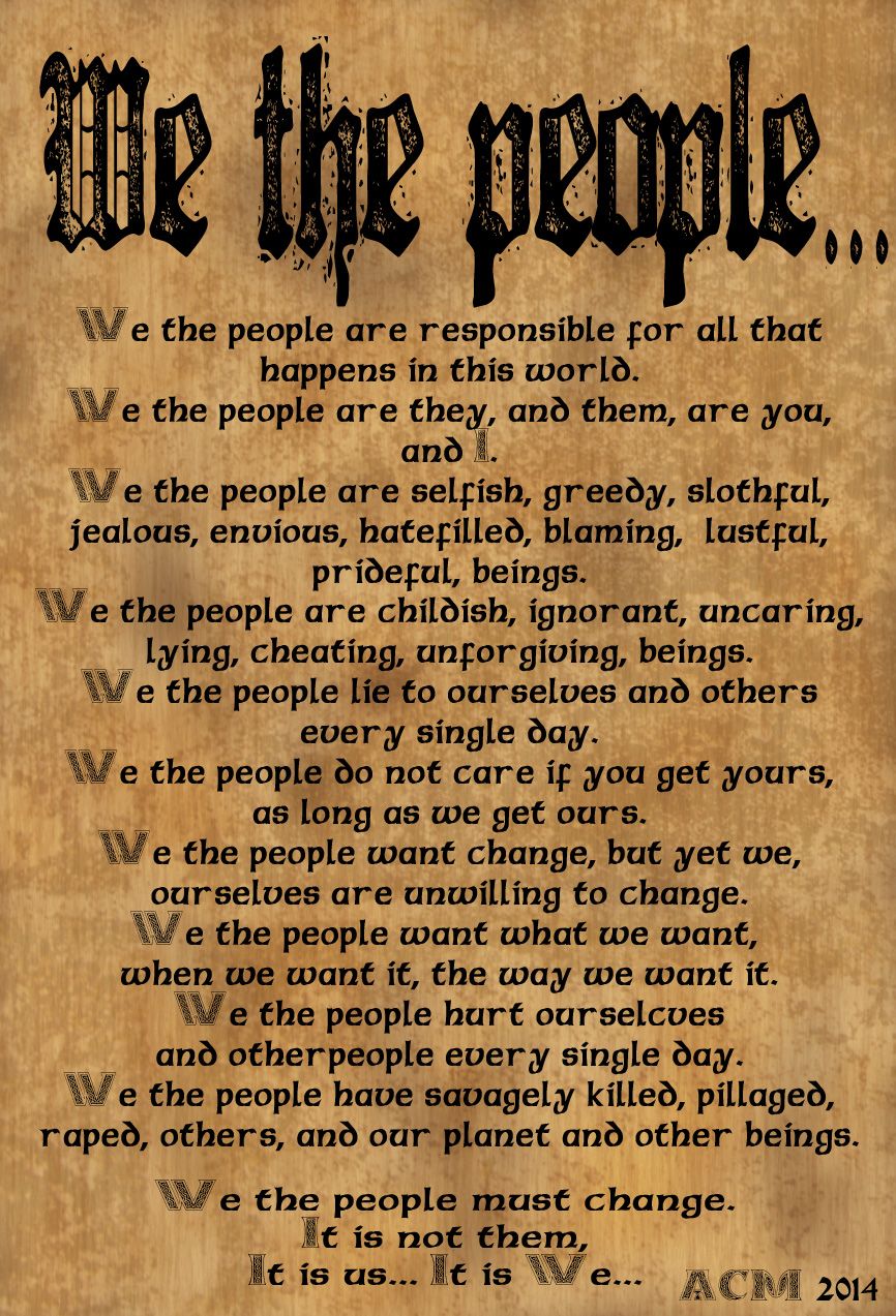 We The People Wallpaper