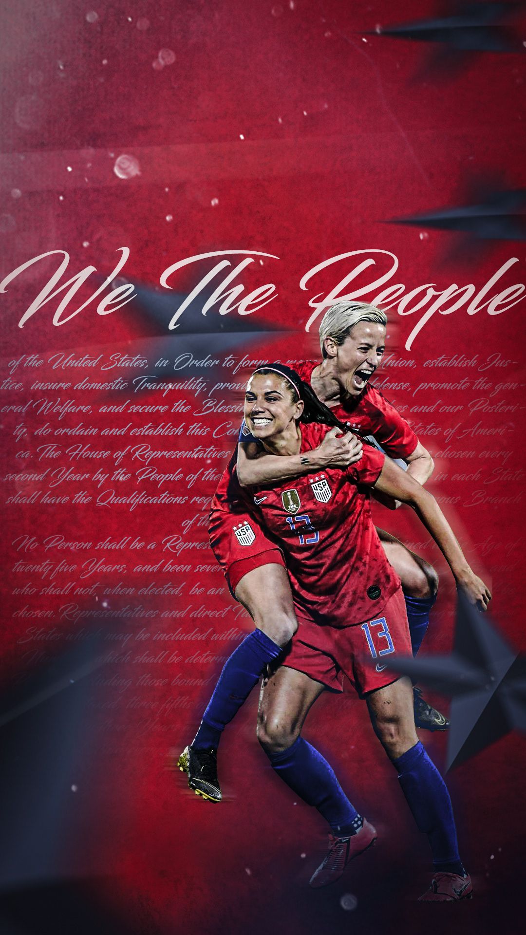 We The People USWNT Poster Wallpaper