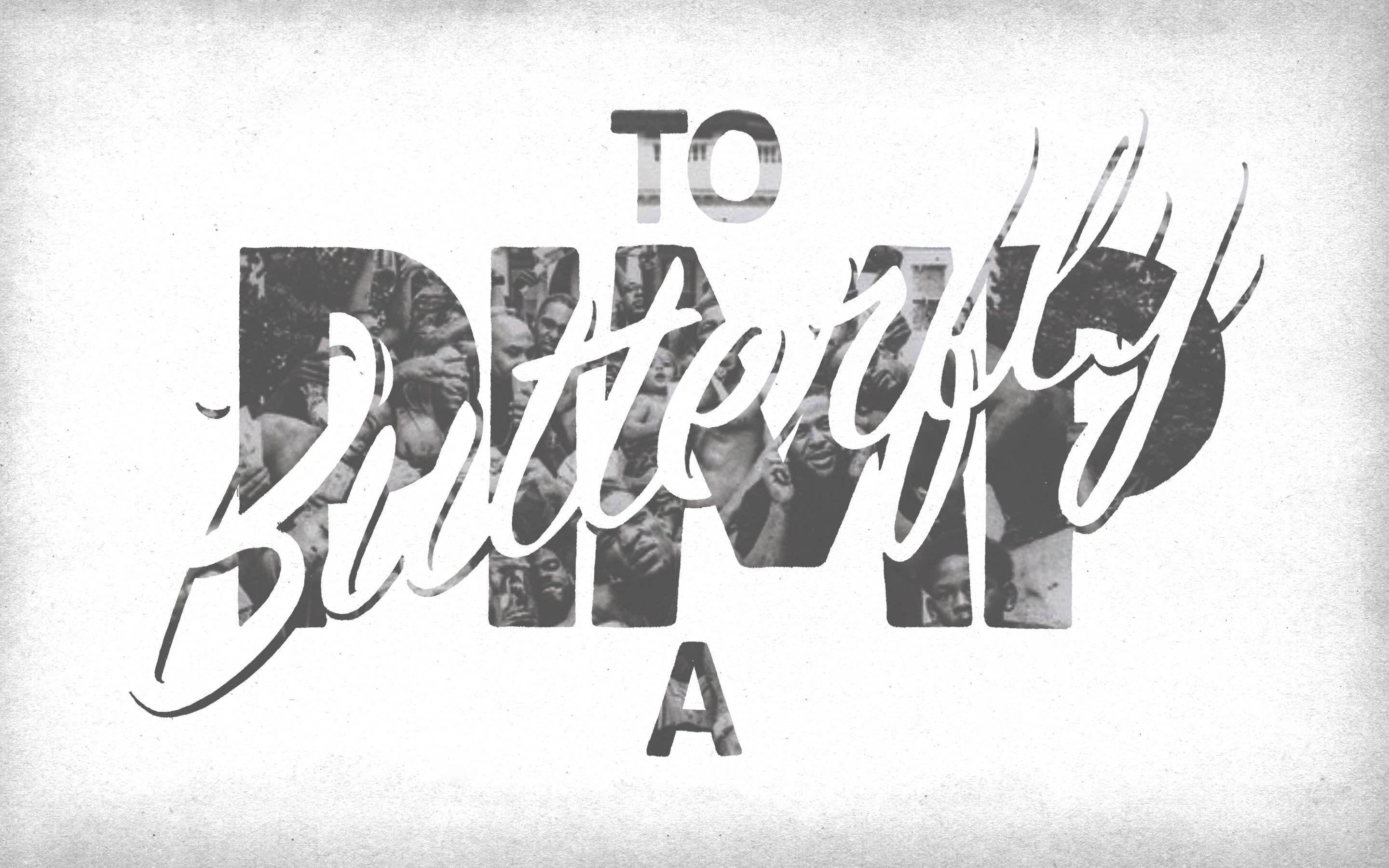 Created a wallpaper from my To Pimp A Butterfly lettering
