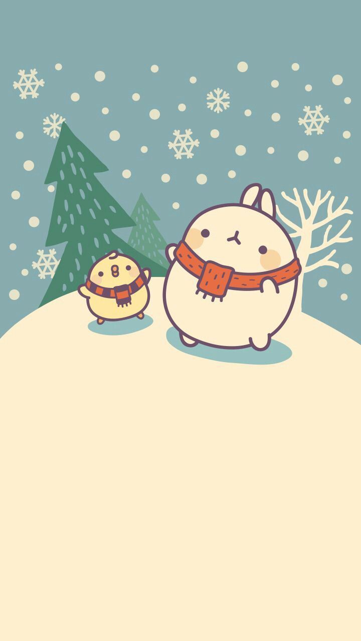 Pin about Cute christmas wallpaper on Molang