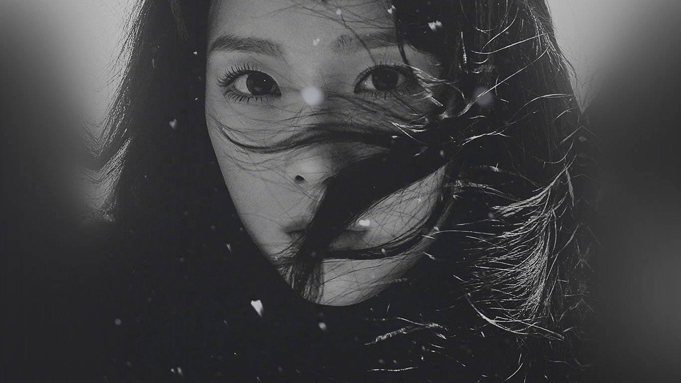 Kpop Taeyeon Girl Bw Dark Snsd Wallpaper