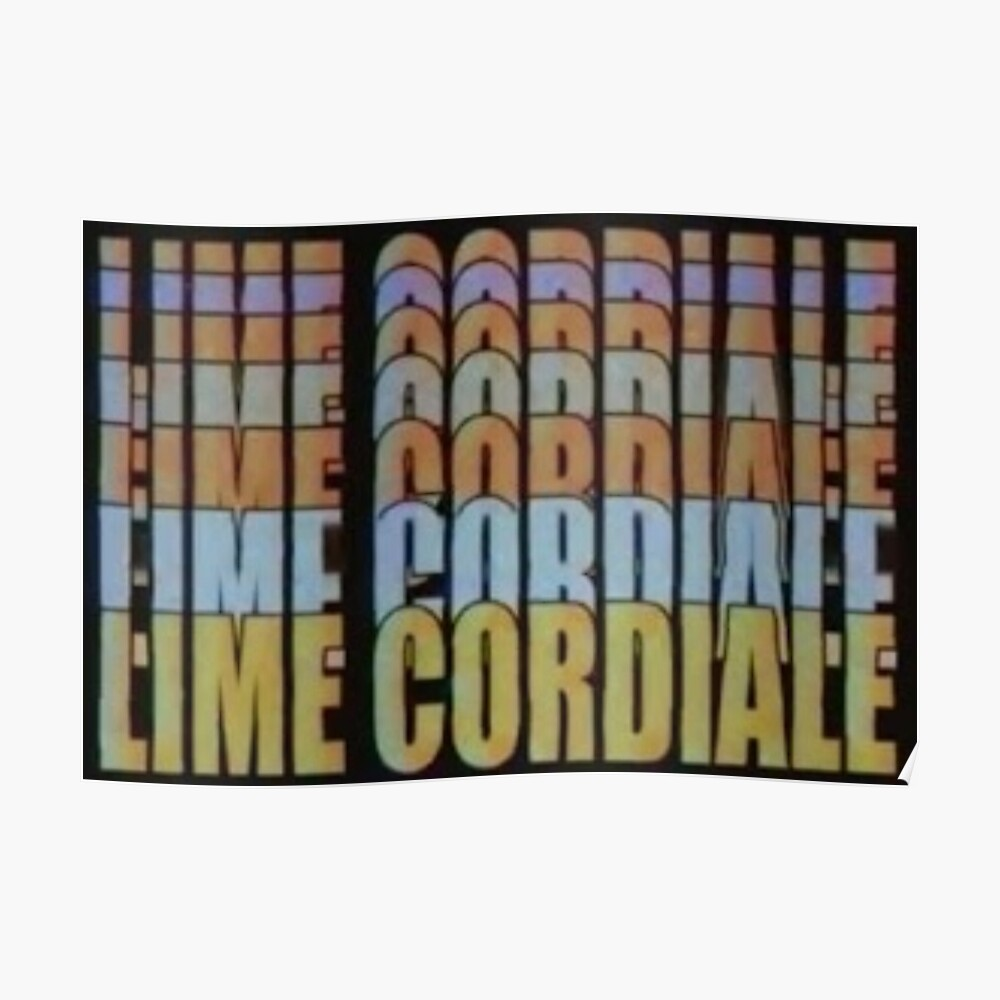 lime cordiale. Poster. Uncomfortable, Band logos, Poster