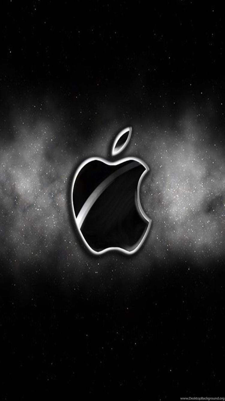 Apple Logo Black Background
