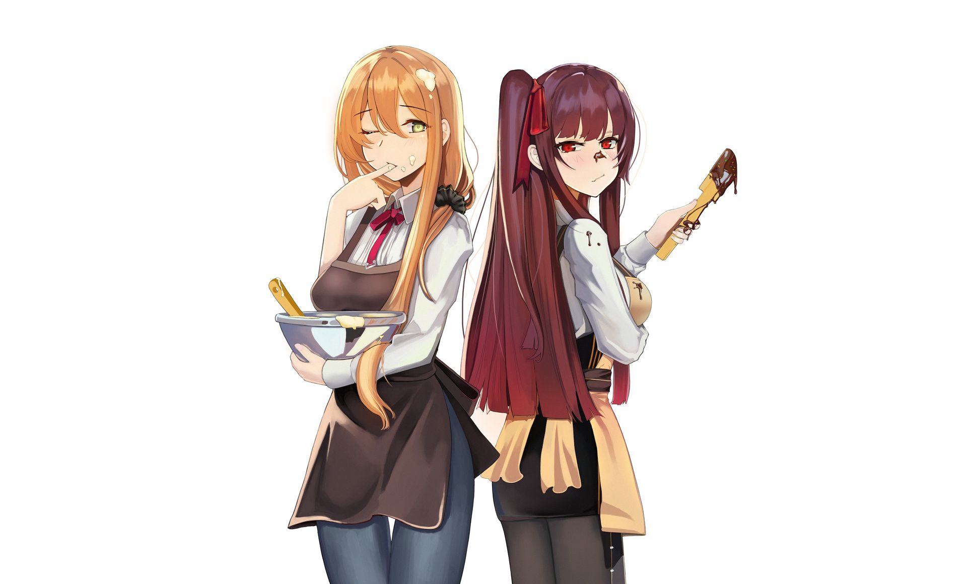 Download 1920x1200 wallpaper cooking, anime girls, girls frontline