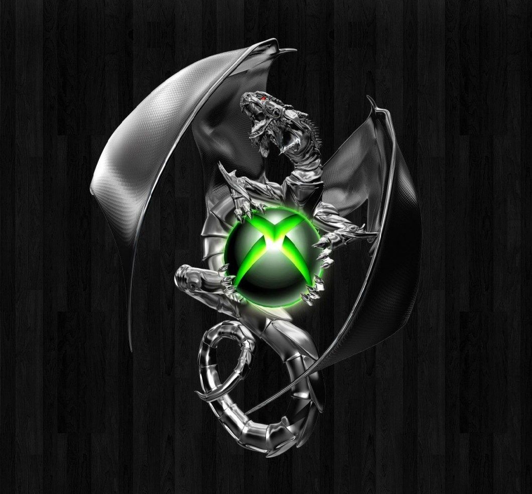 Cool Dragon Xbox Logo iPhone Wallpaper Design con imágenes