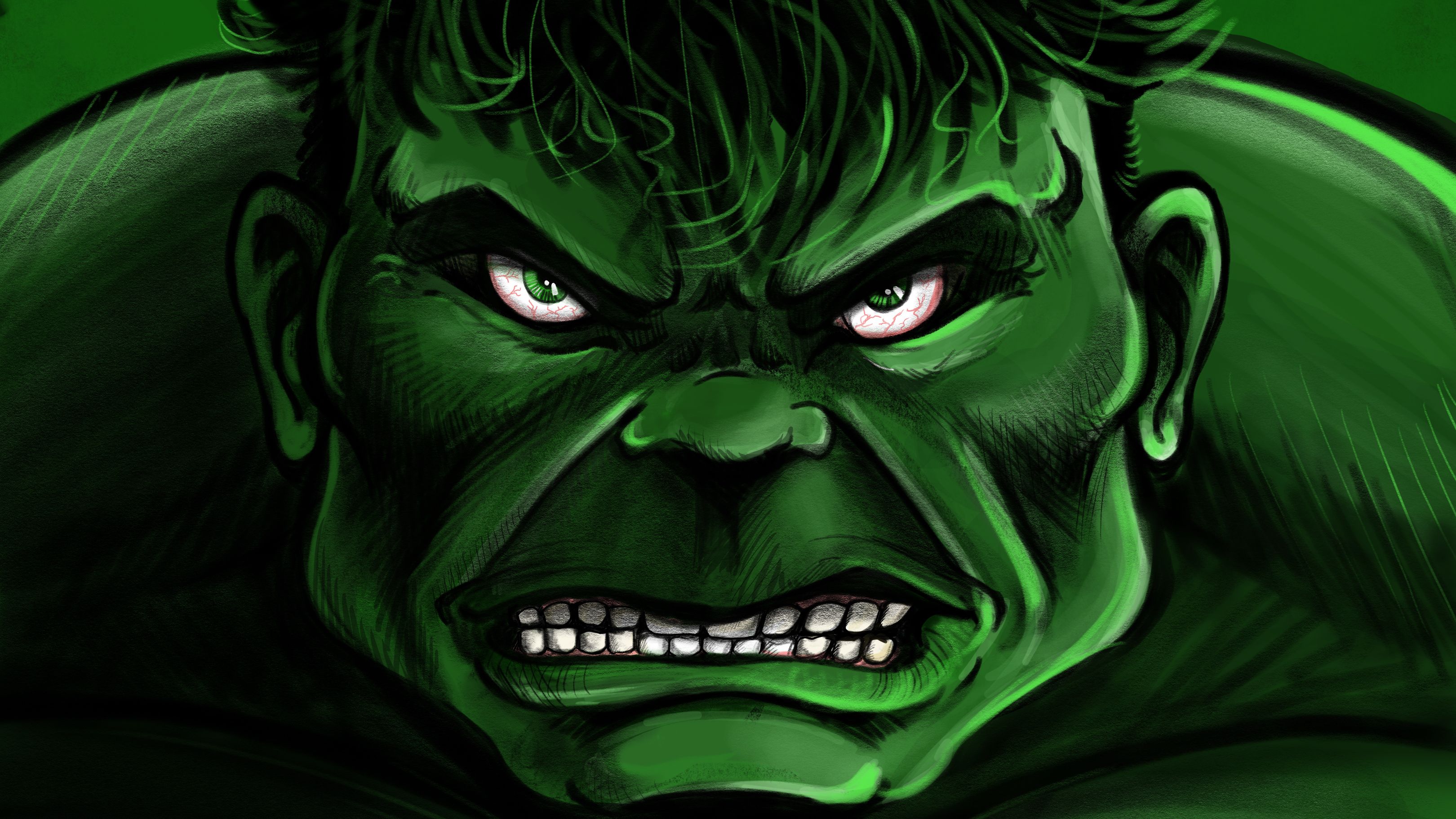 Angry Hulk 4k, HD Superheroes, 4k Wallpaper, Image, Background