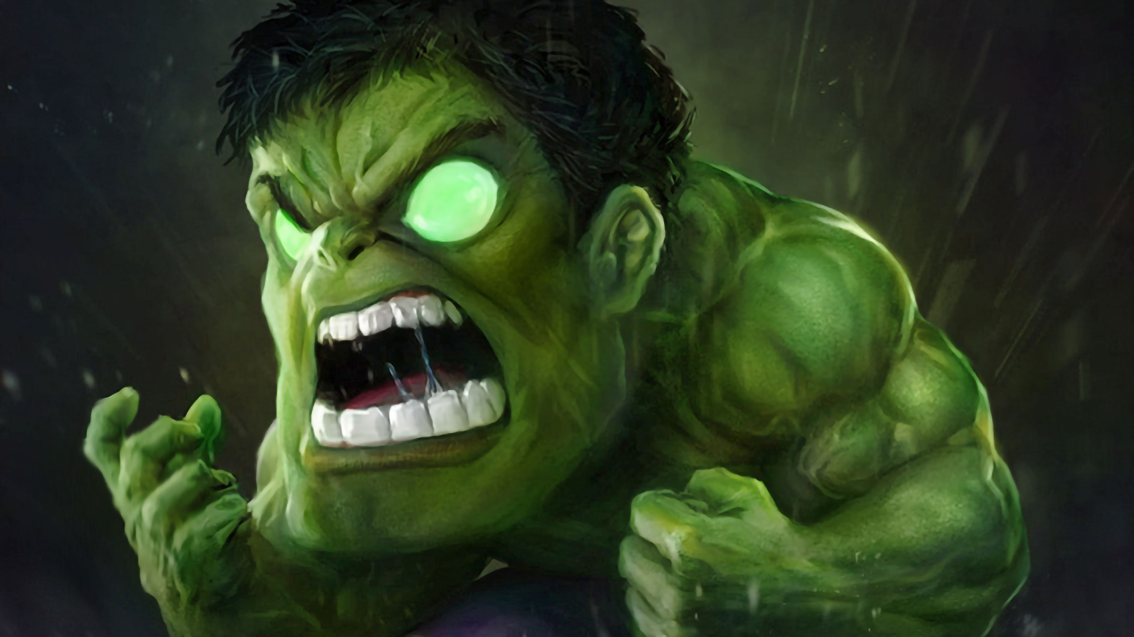 Small Angry Hulk 4K Wallpaper, HD Superheroes 4K