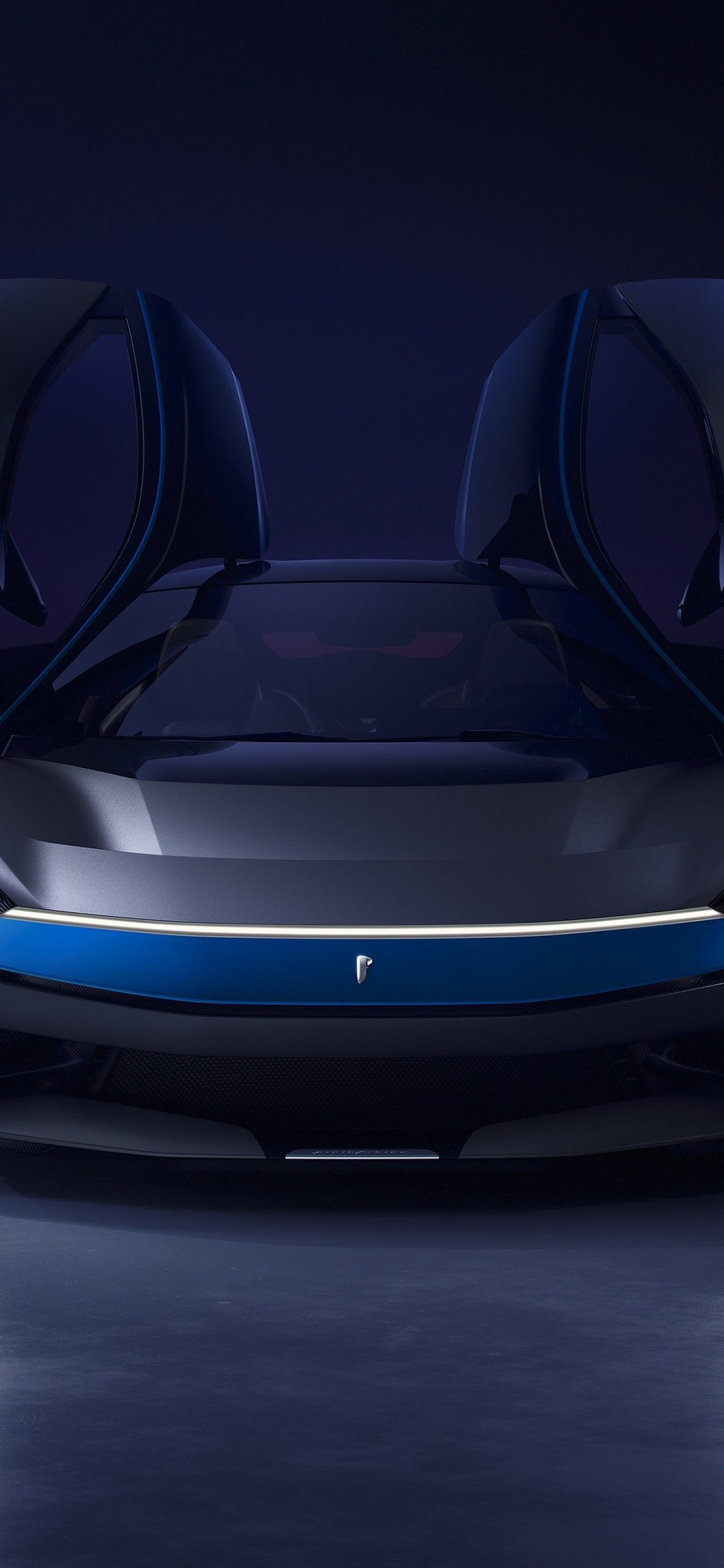 Download 1125x2436 Pininfarina Battista, Doors, Supercars, Front