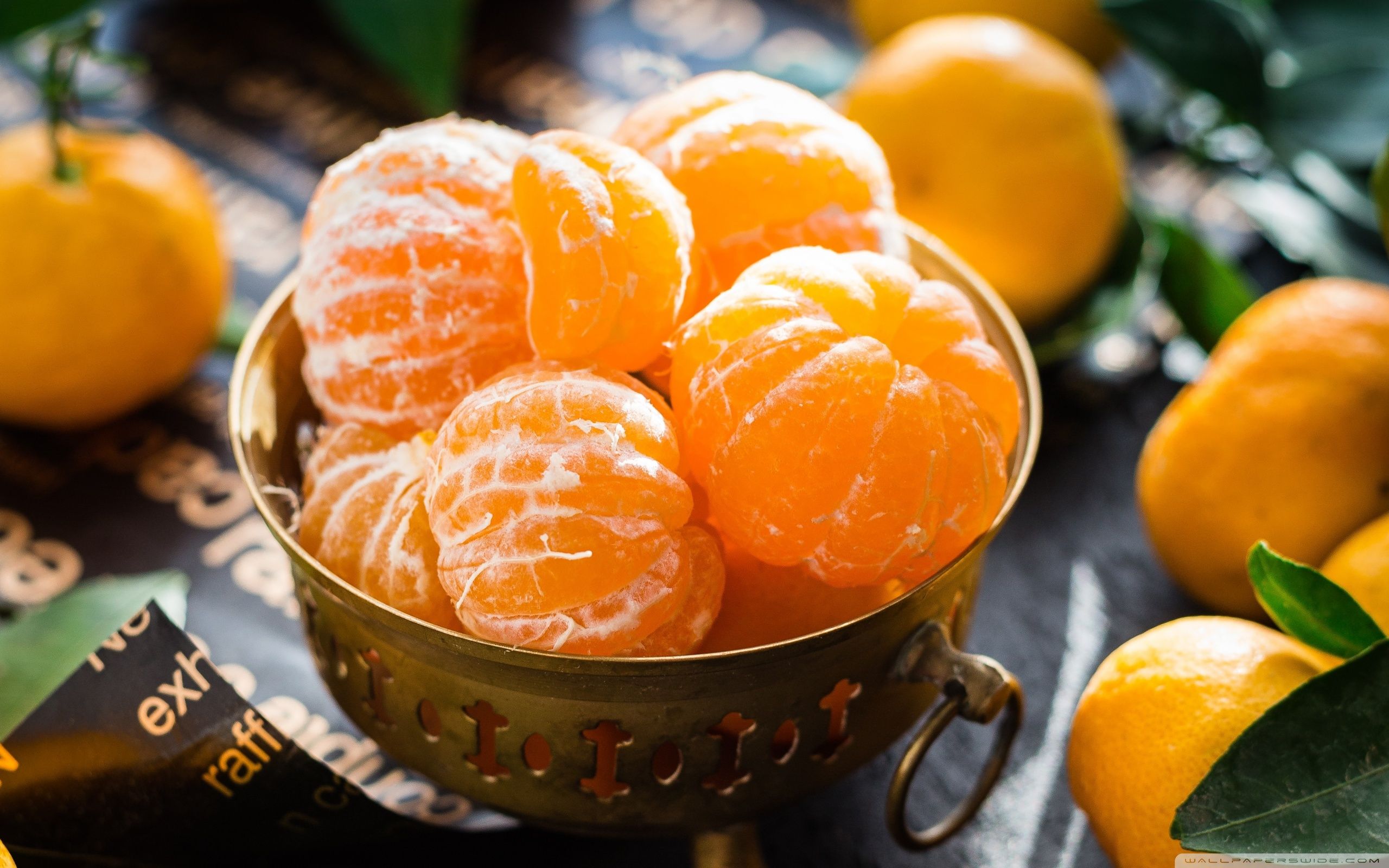 Free download Mandarin Oranges Fruits 4K HD Desktop Wallpaper