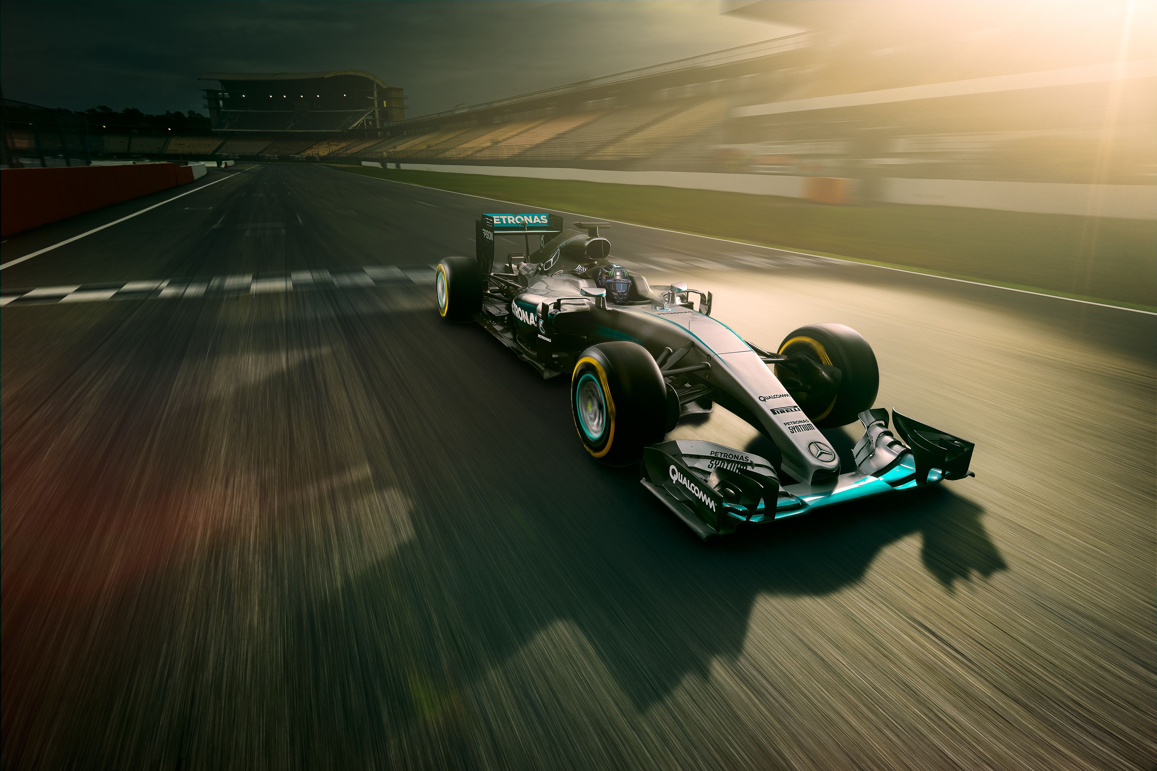 Wallpaper Mercedes AMG Petronas, F1 Car, Formula Racing car, 4K