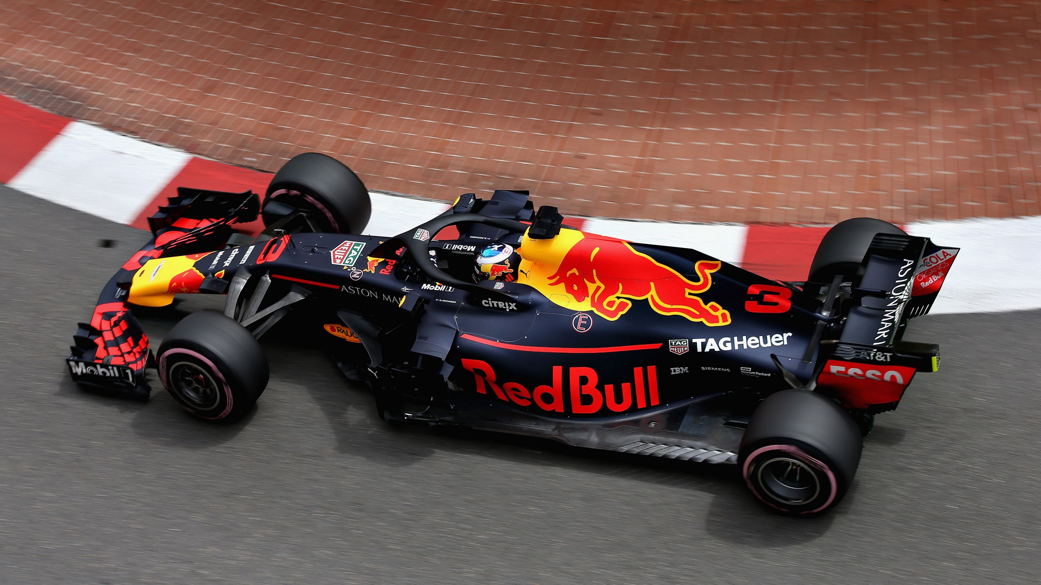 Desktop Wallpaper 2018 Red Bull RB14 athletic Formula 1 3556x2000