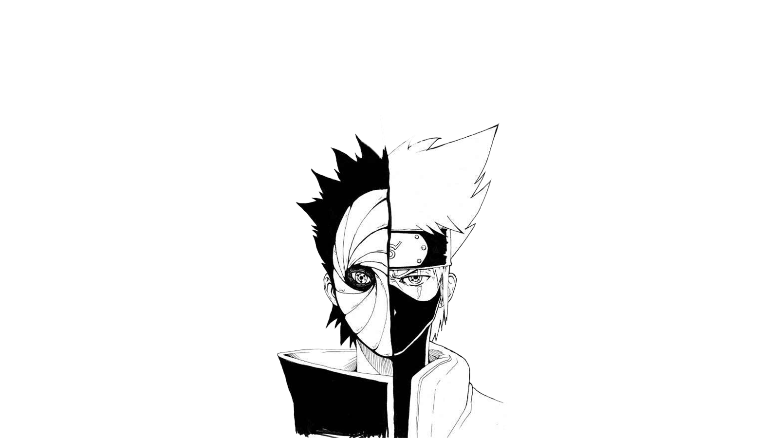Naruto Wallpaper Black And White (Dengan gambar). Drawing