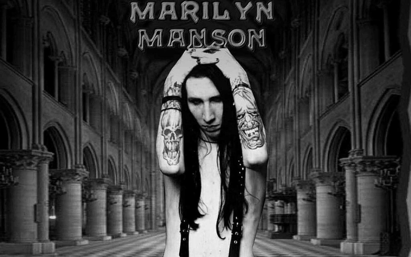 Poster artist Marilyn Manson Desktop wallpaper 1440x900