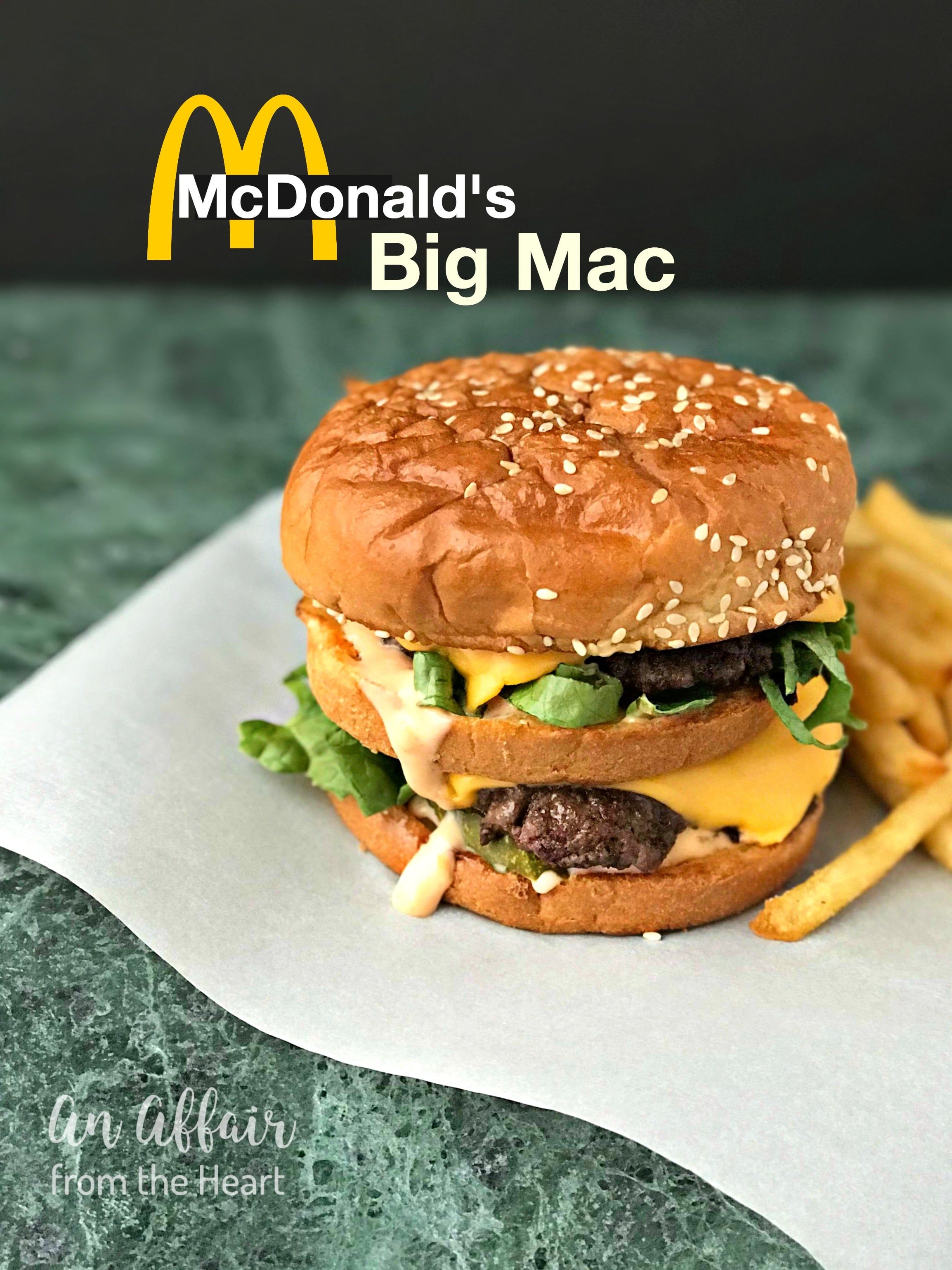 CopyCat McDonald's Big Mac with fresh ingredients at home!