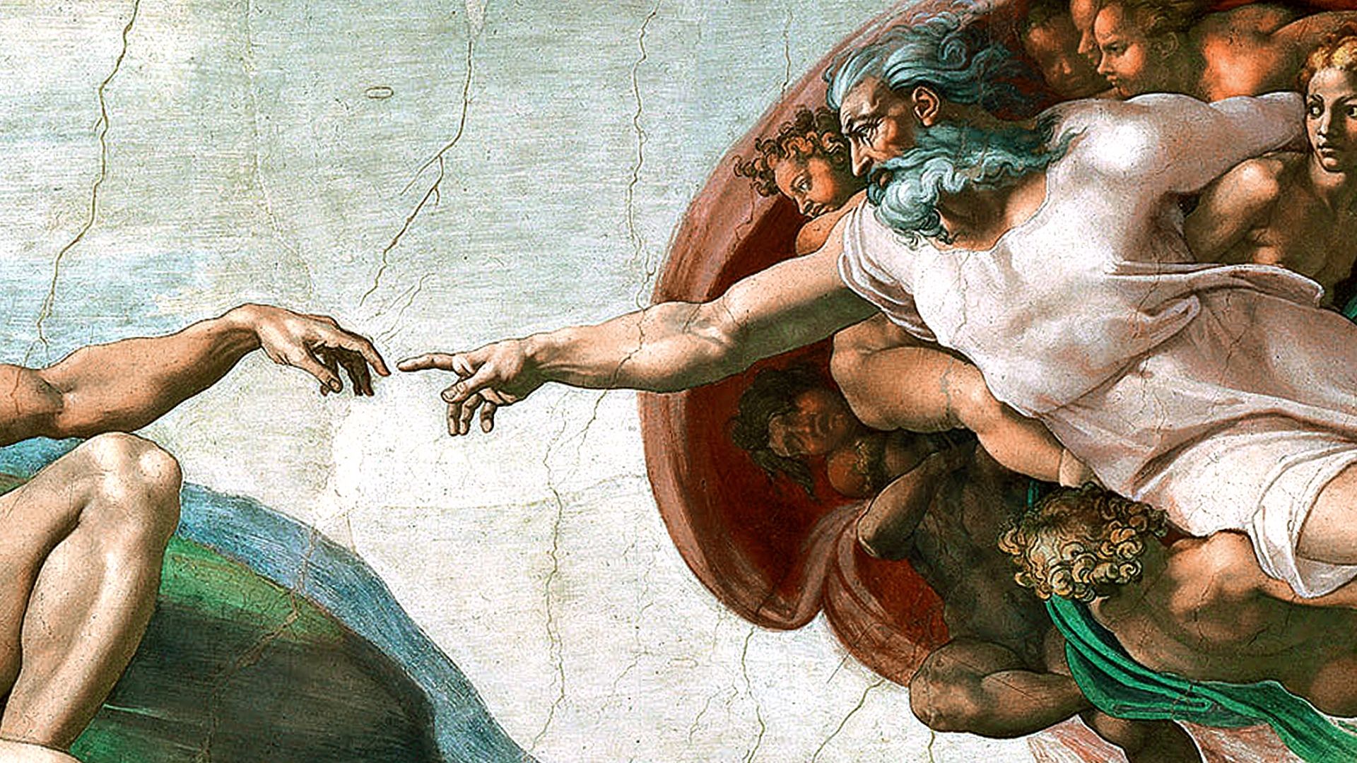 Free download paintings Michelangelo The Creation of Adam Sistine