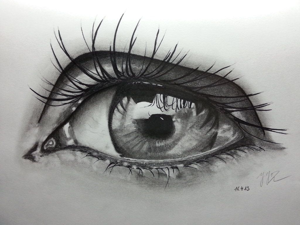 Free download Pencil Drawing Eye 2 by ozastark [1024x768]