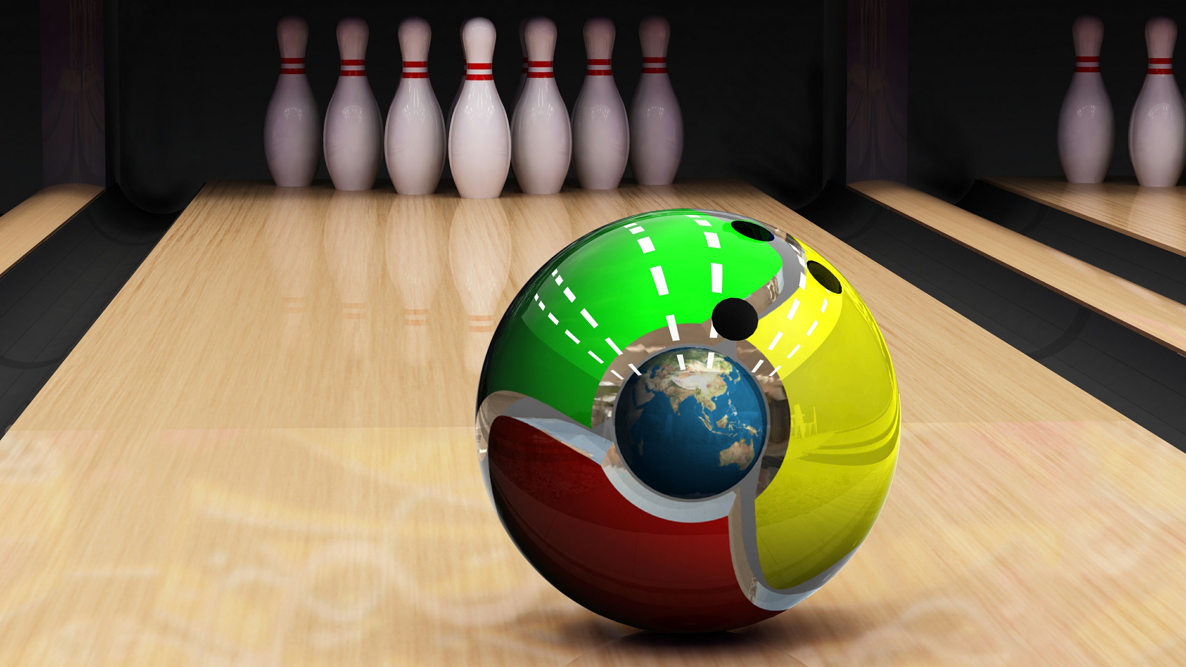 Free Bowling Ball Wallpaper Computer Chrome Download