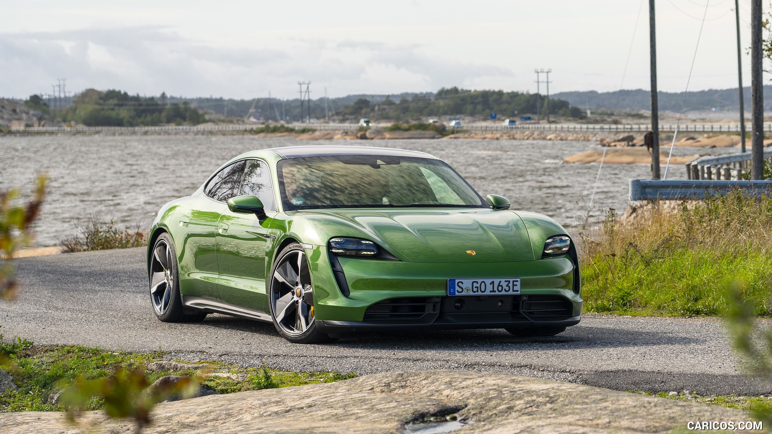 Free download 2020 Porsche Taycan Turbo S Color Mamba Green