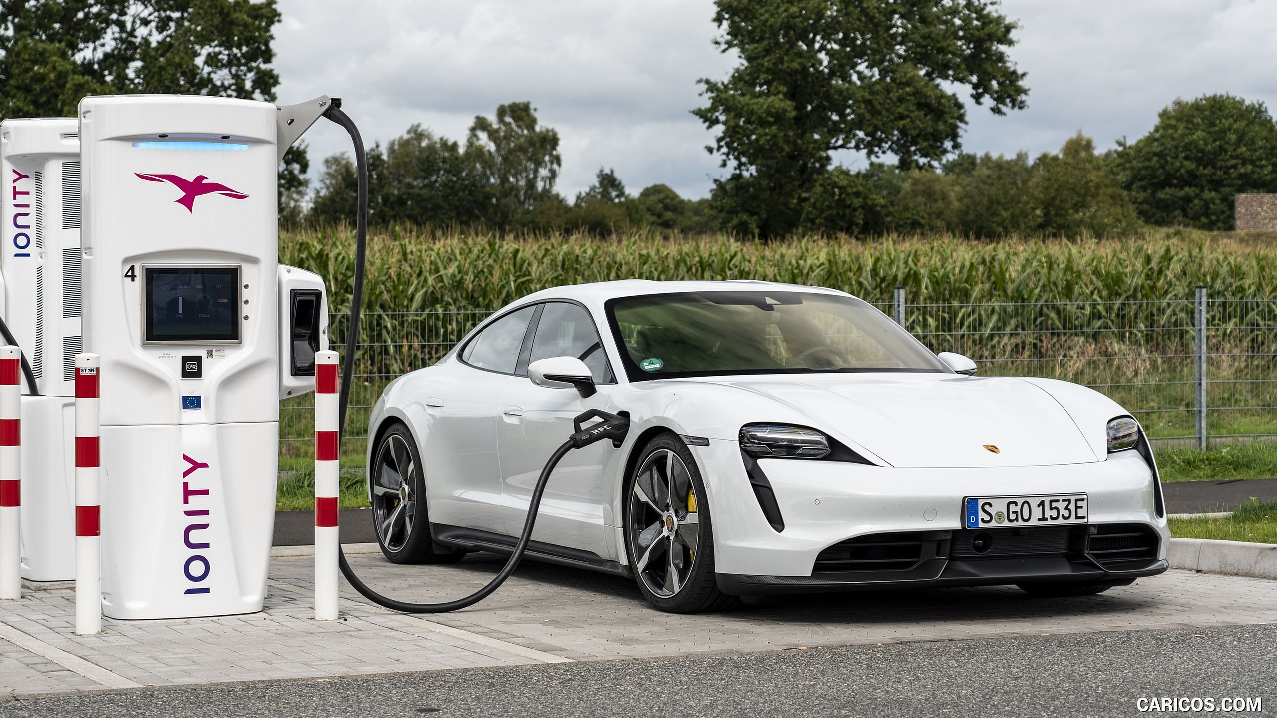 Porsche Taycan Turbo S Color: Carrara White Metallic