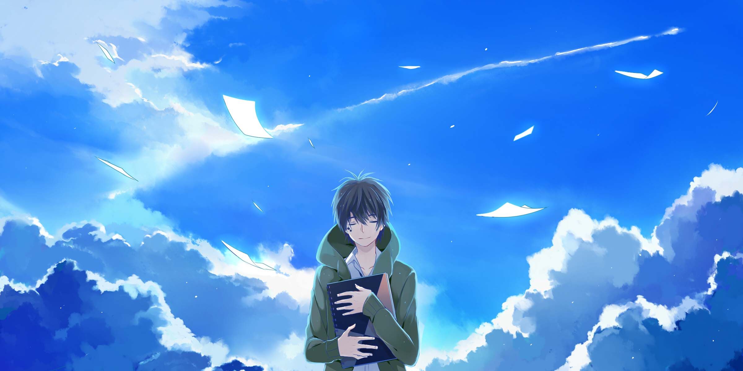 Lonely Anime Boy Wallpaper