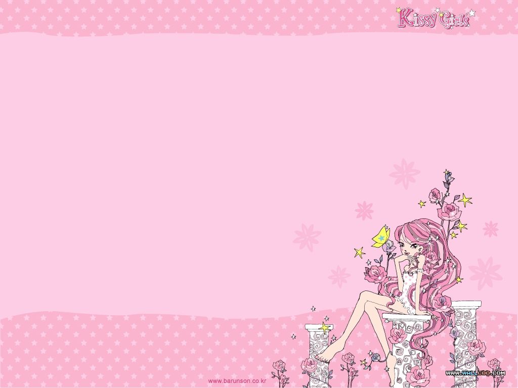 Cute Anime Cartoon Korean Pink Wallpapers - Wallpaper Cave