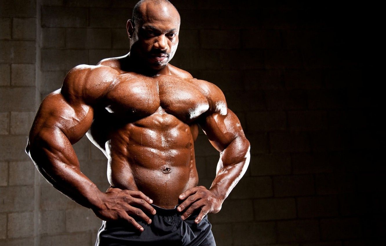 Wallpaper muscles, press, pose, abs, bodybuilder, Dexter Jackson