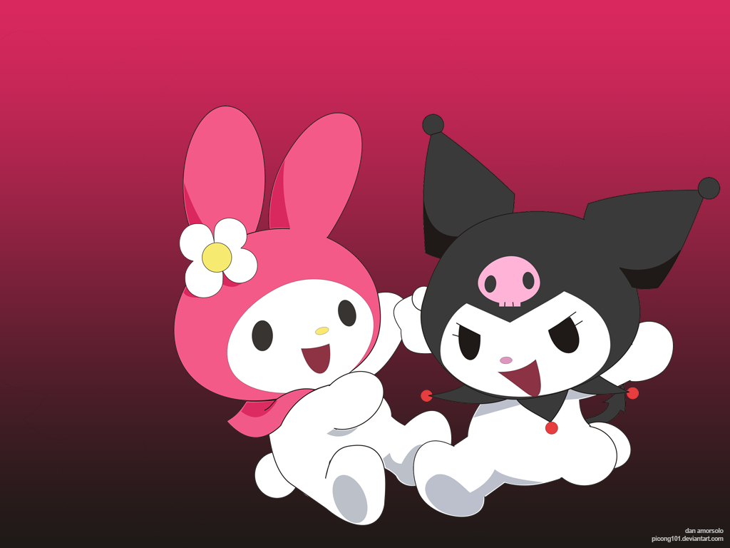 Free download Kuromi Wallpaper wallpaper cartoons My melody and Kuromi [1024x768] for your Desktop, Mobile & Tablet. Explore Kuromi Wallpaper. Chococat Wallpaper, My Melody Wallpaper, Sanrio Desktop Wallpaper