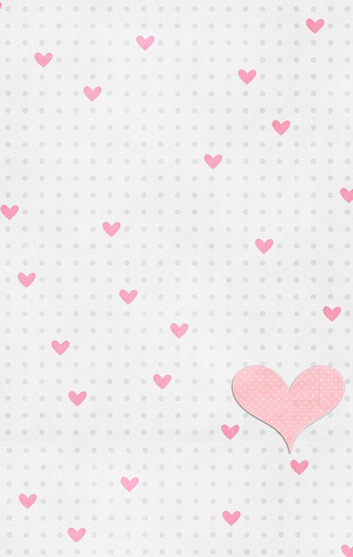 gray // white // pink // polka dots // hearts
