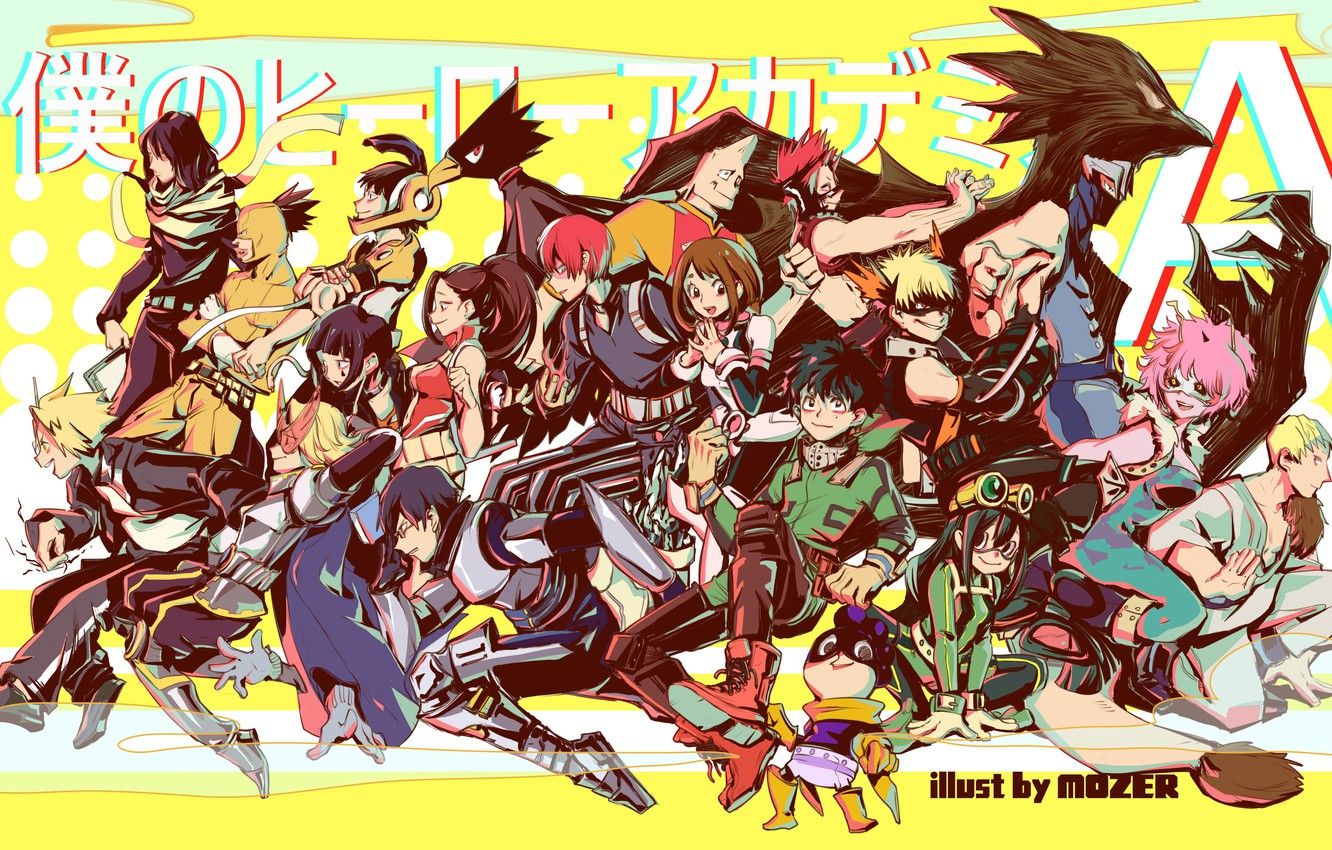 Wallpaper anime, art, characters, Boku no Hero Academy, My hero