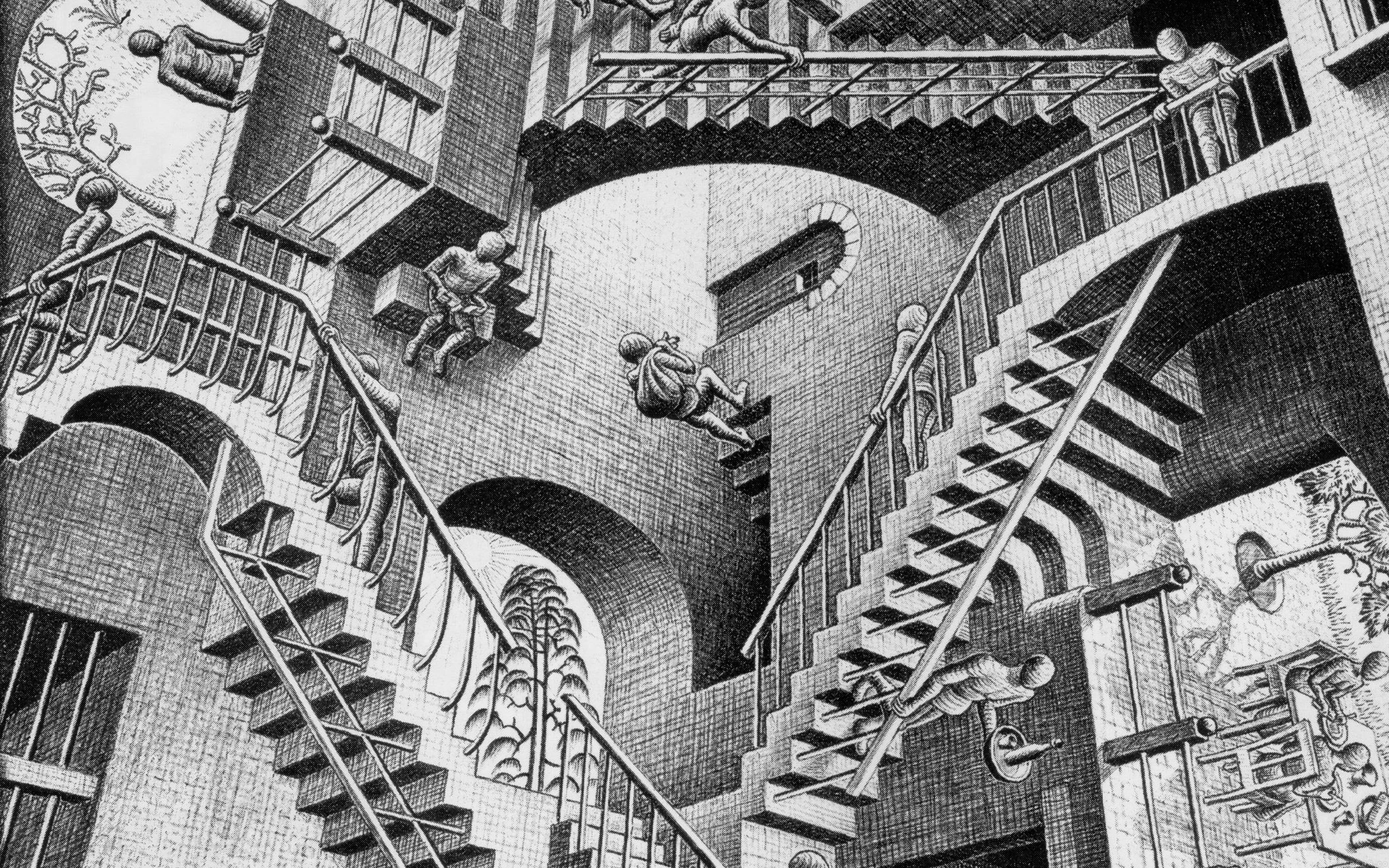 escher #art #infinite #illust #classic K #wallpaper #hdwallpaper