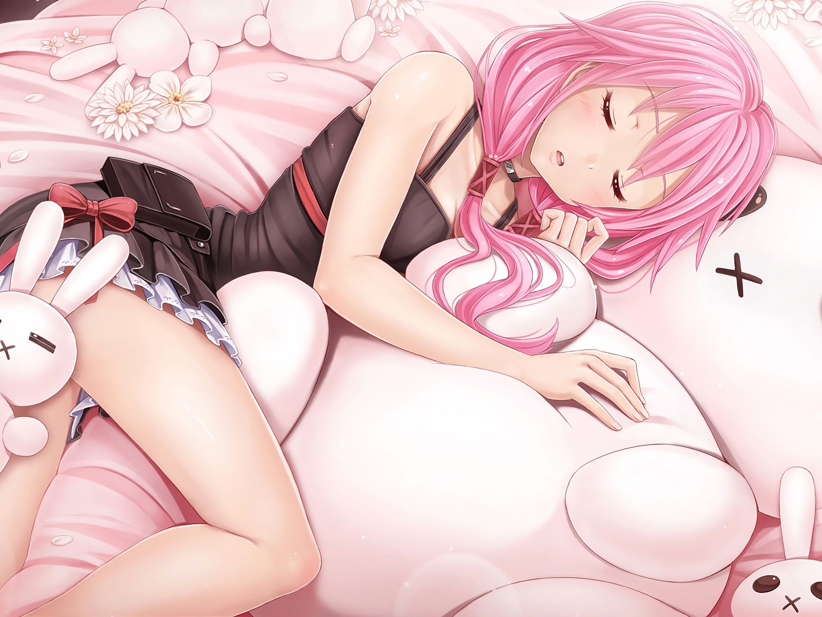 Anime Girl Sleeping 1600x1200 Resolution HD 4k