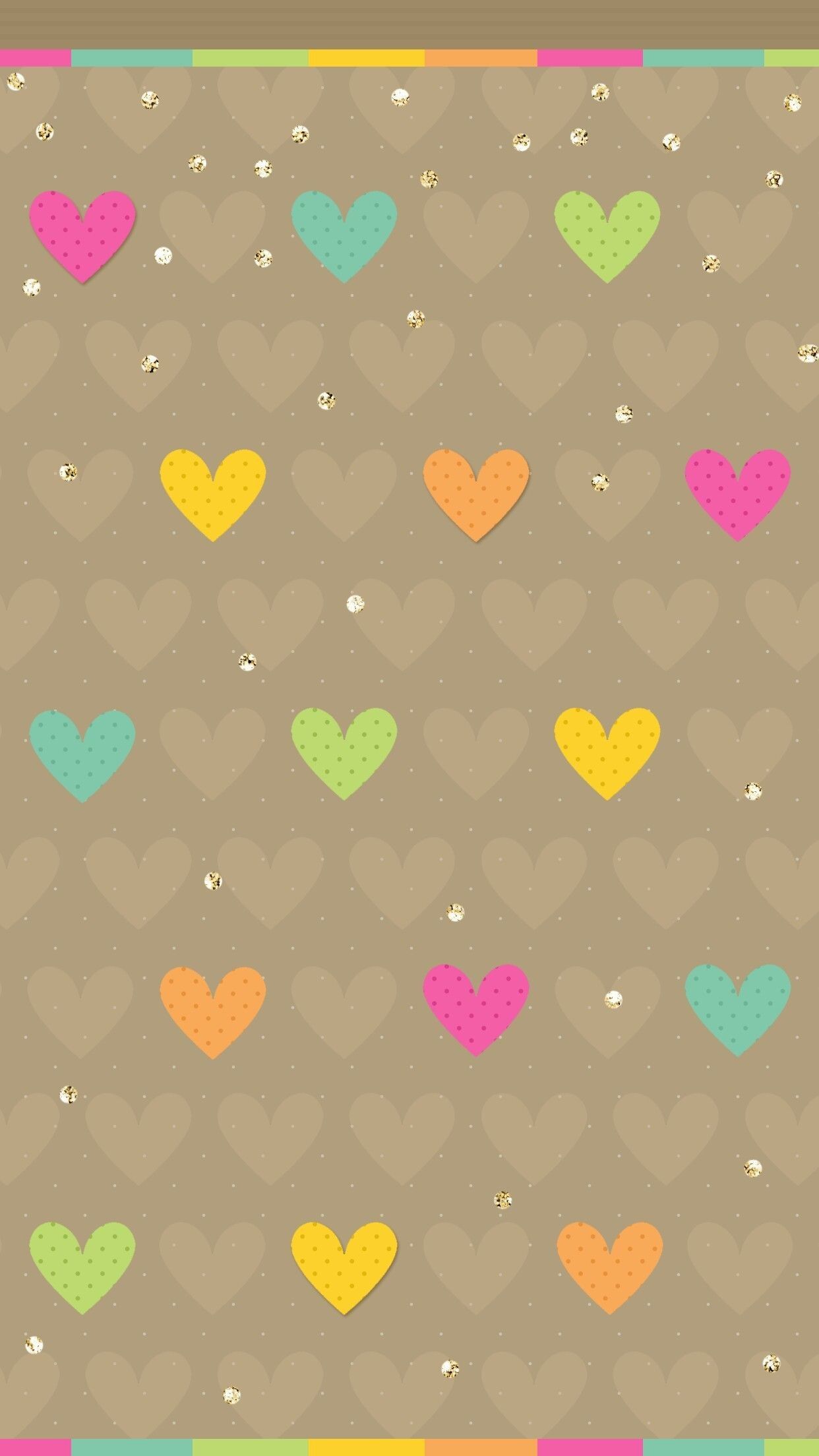 Cute Hearts Wallpaper