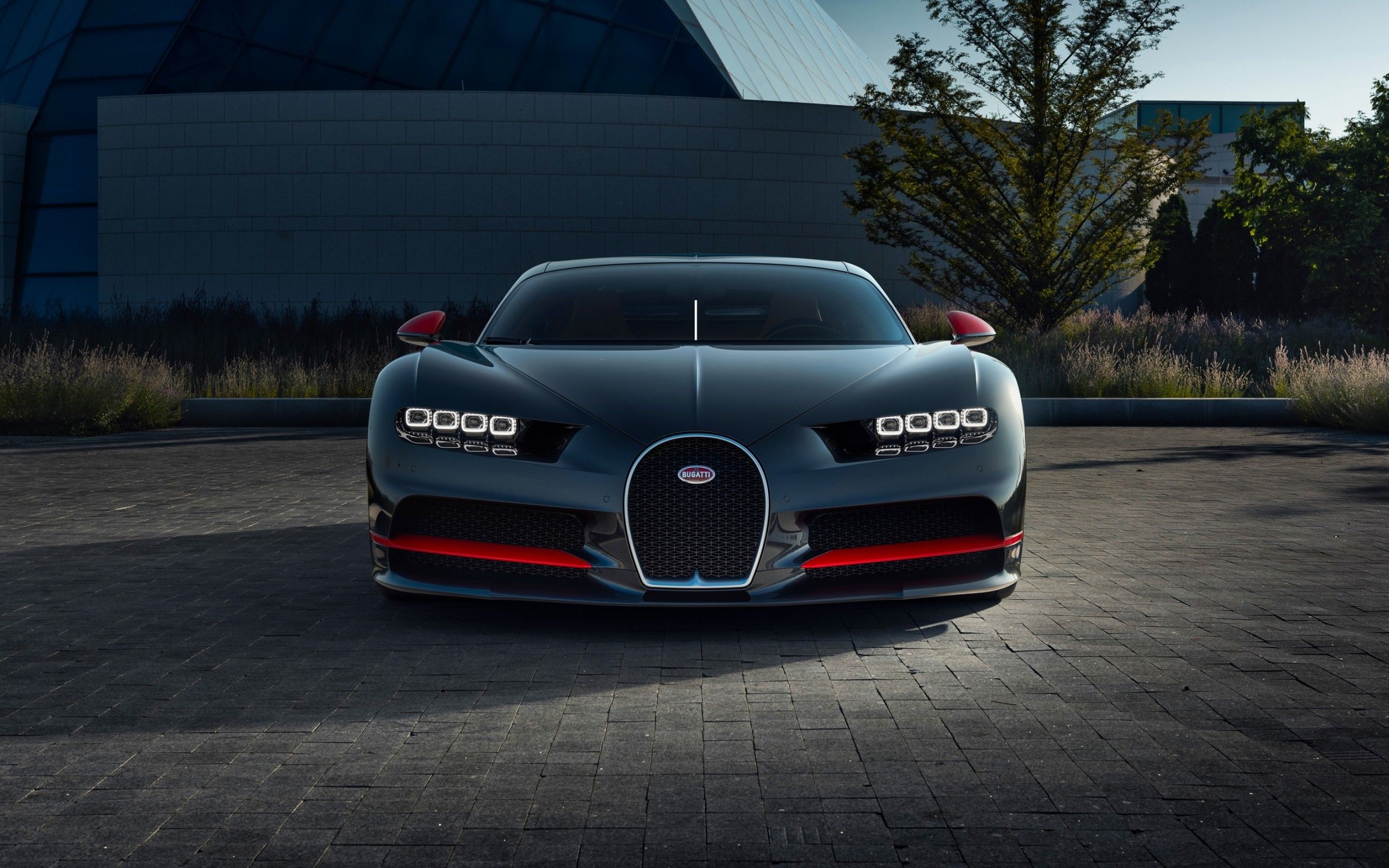 Download 2560x1600 Bugatti Chiron, Front View, Digital Design