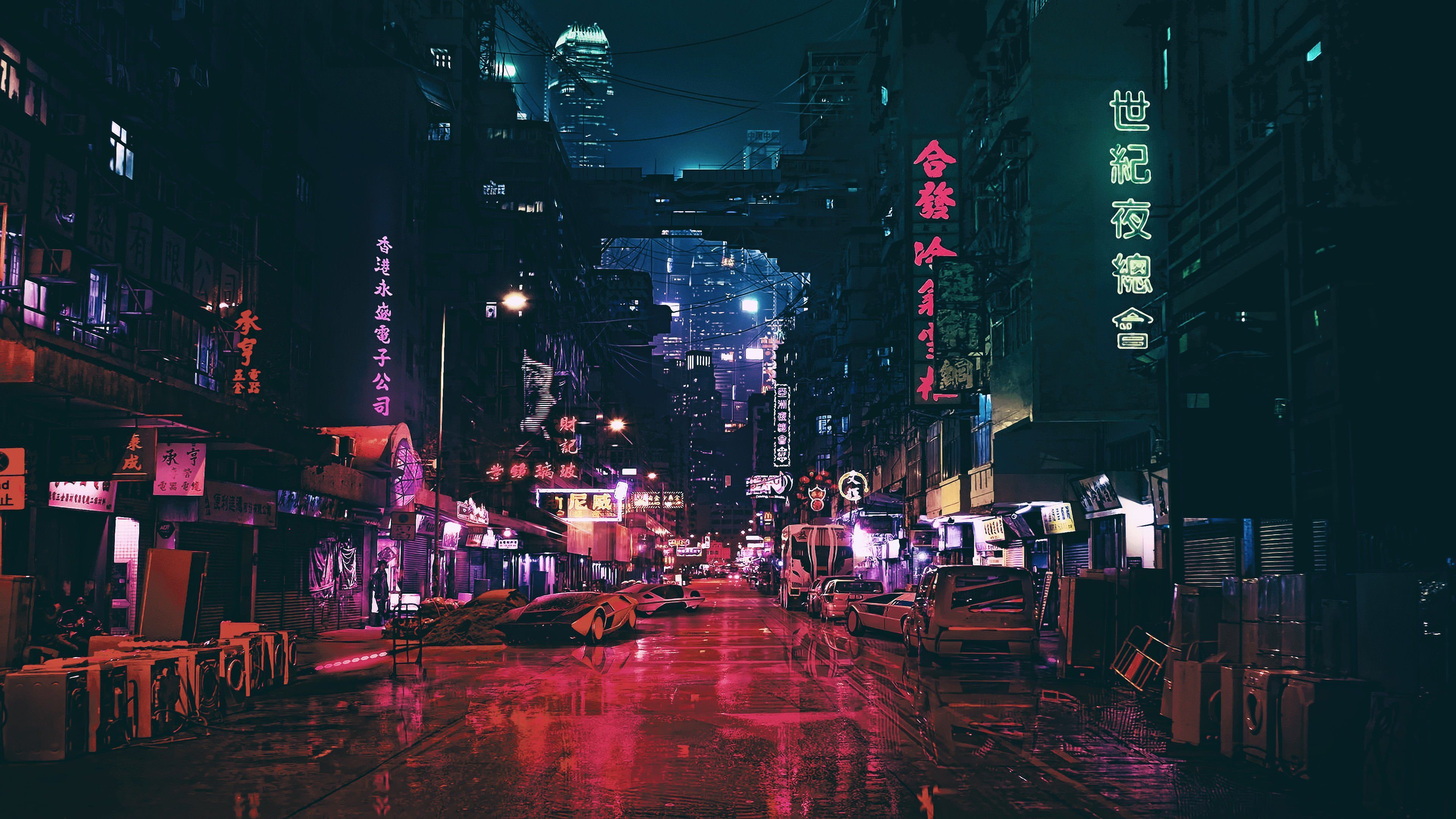 Cyber Punk 4K wallpaper. City wallpaper, Futuristic city, Cyberpunk city