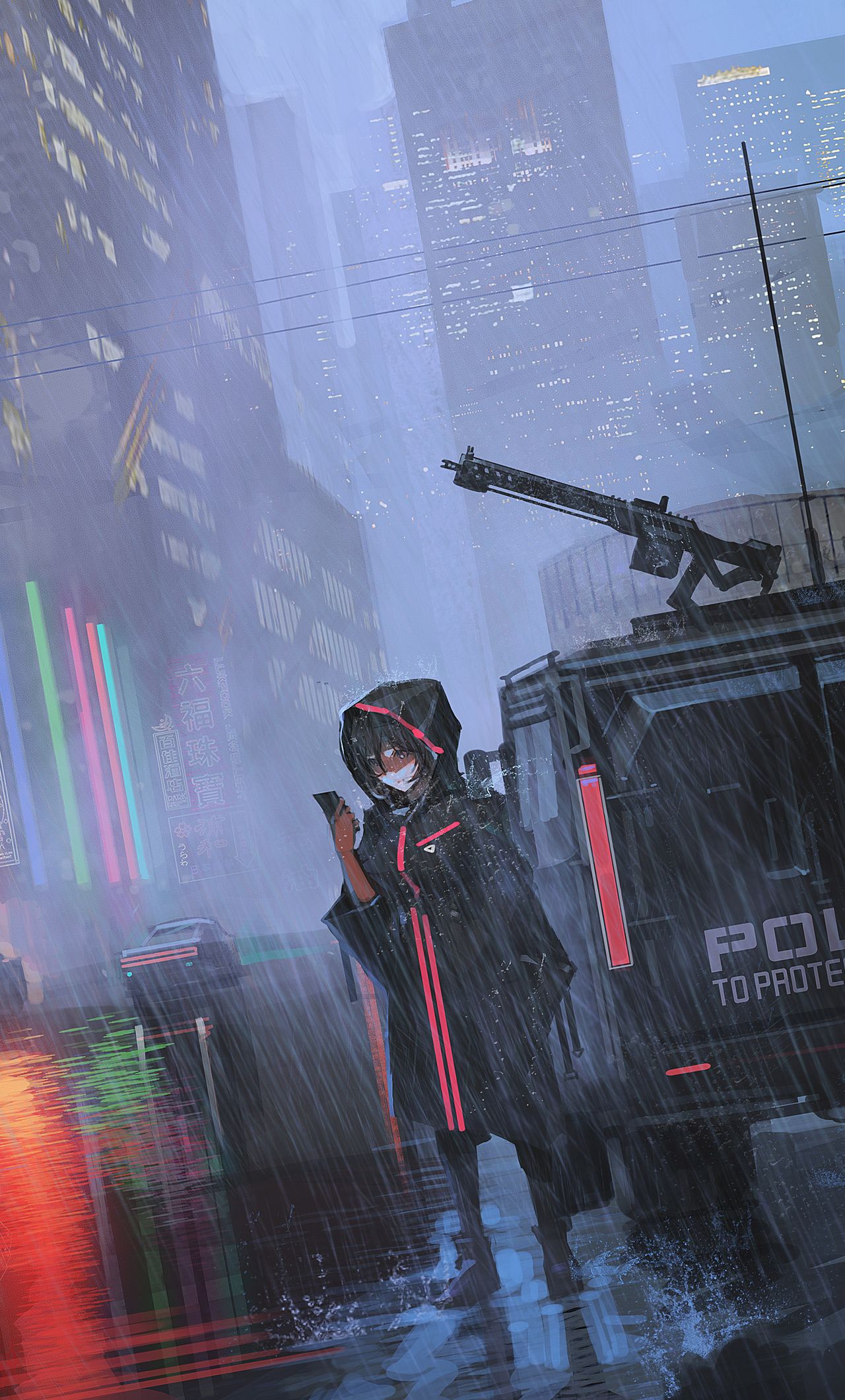 Cyberpunk Anime 4k Wallpaper — papr