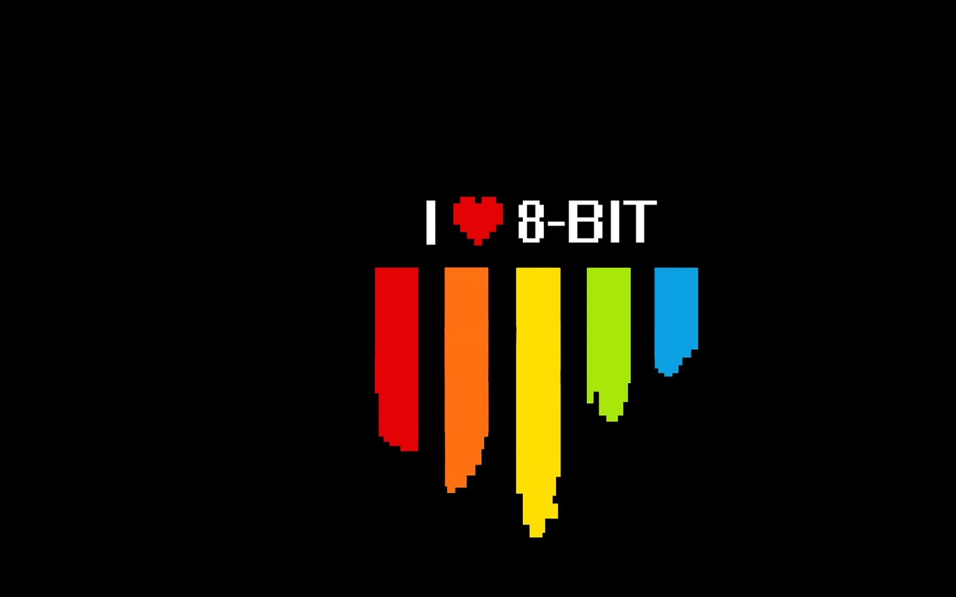 I Love 8 Bit Wallpaperx1200