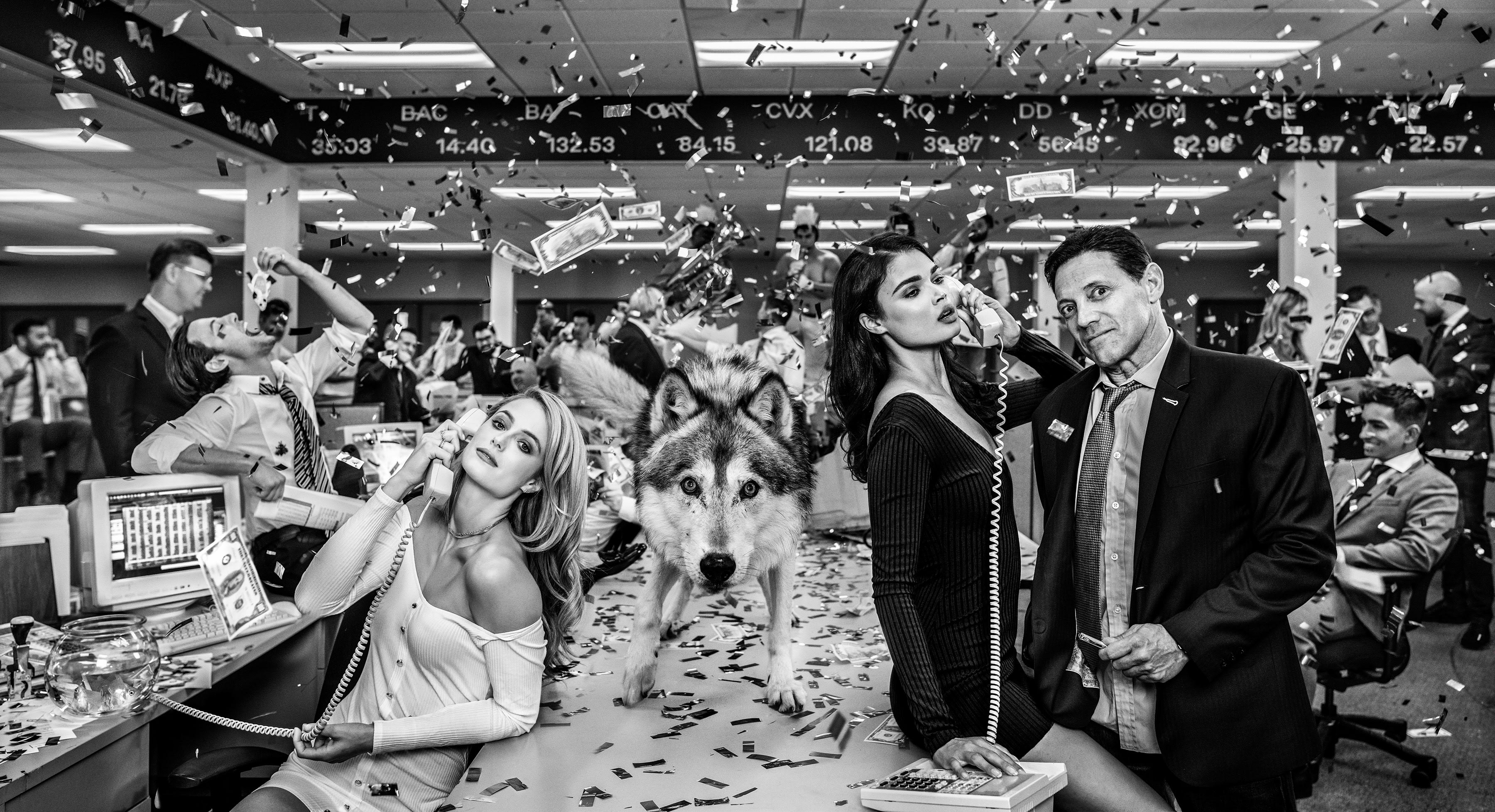 David Yarrow's photo Wolves of Wall Street with Belfort nets $000