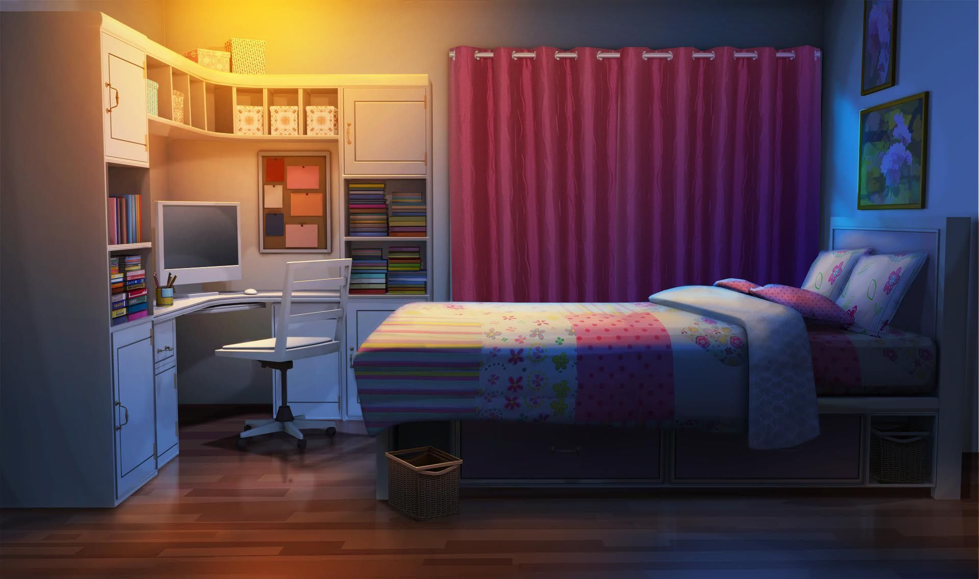 Bedroom  Anime VN Background by ombobon on DeviantArt