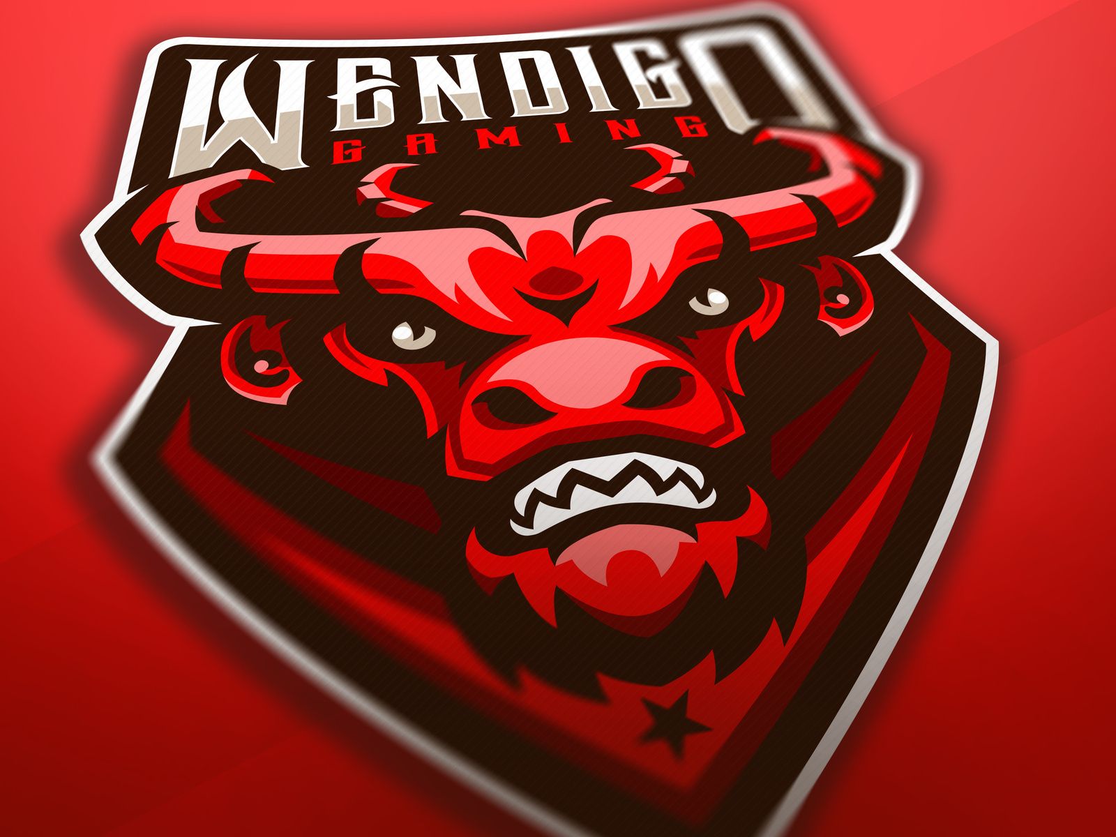 Wendigo gaming mascot logo