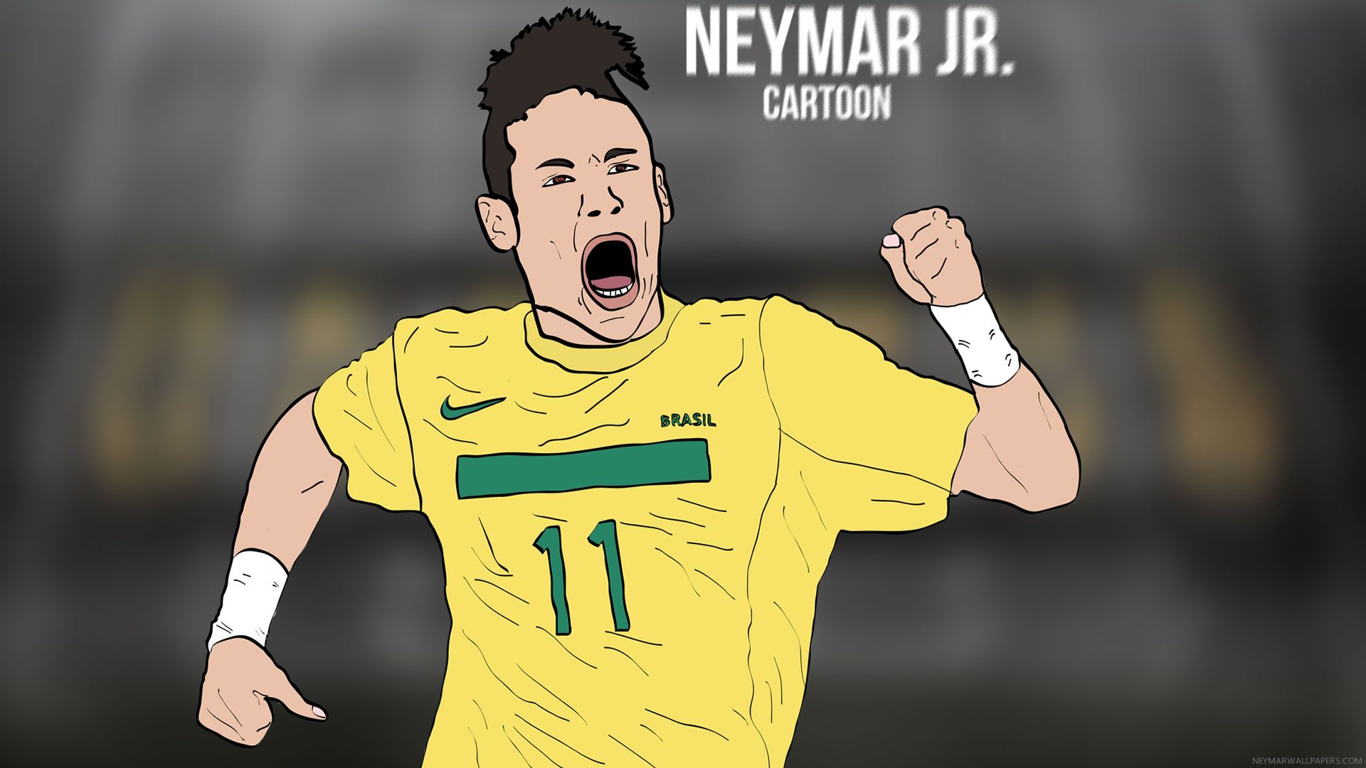 Neymar Jr Cartoon Wallpaper