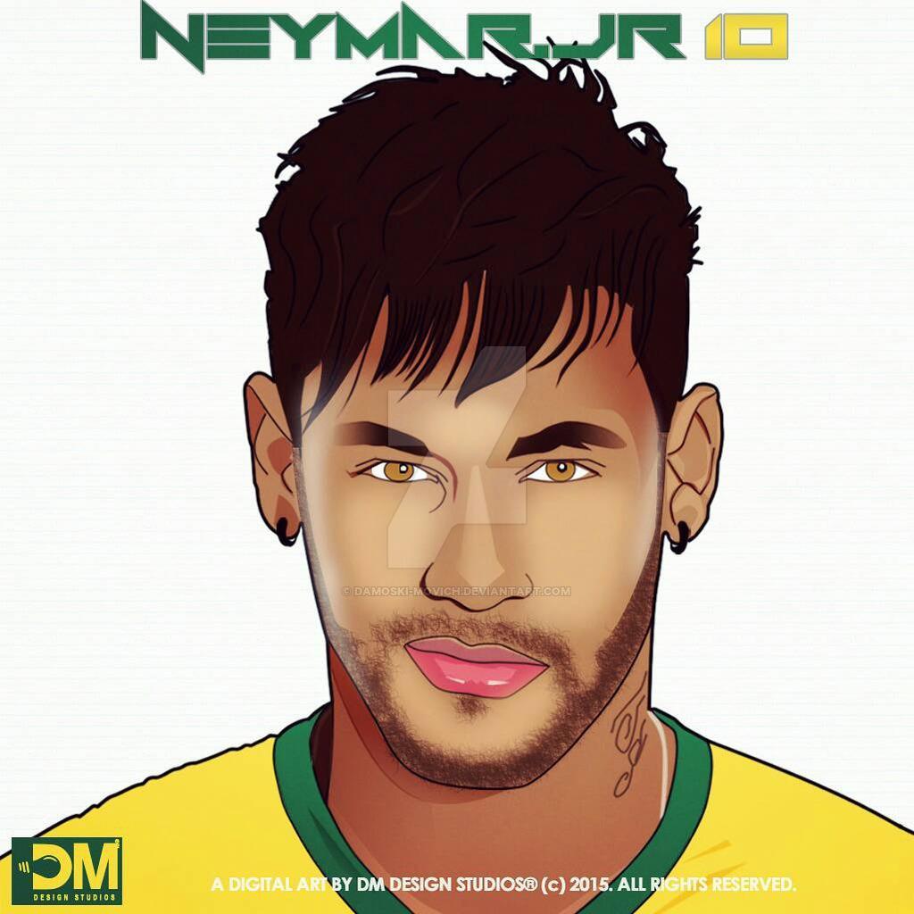 Neymar Cartoon Wallpapers - Wallpaper Cave