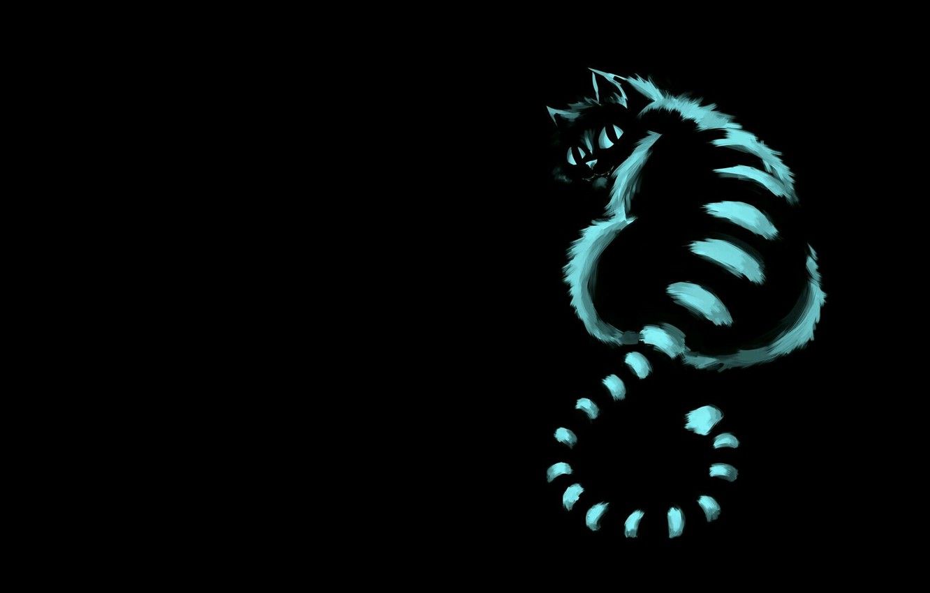 Wallpaper cat, mood, art, Cheshire cat image for desktop, section
