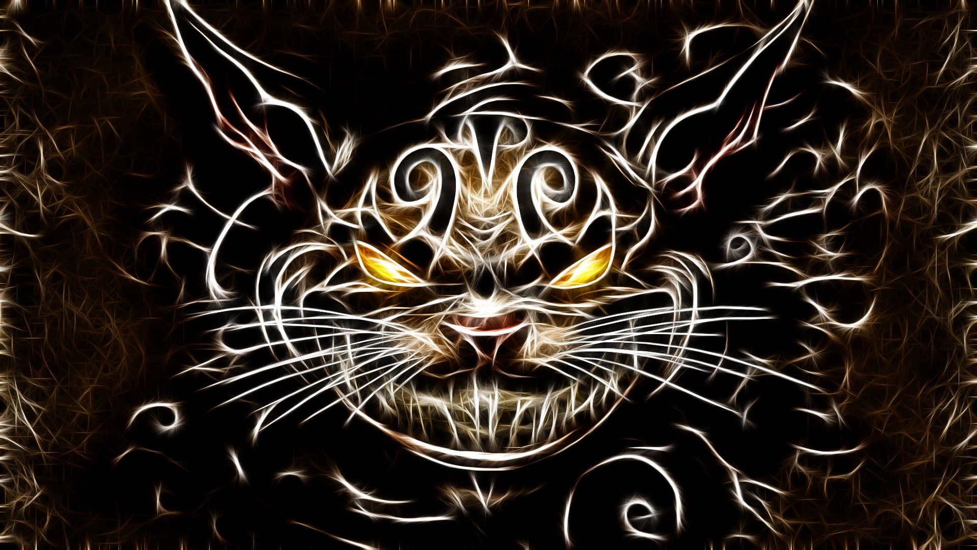 cats, Fractalius, Cheshire, Cat, American, Mcgees, Alice