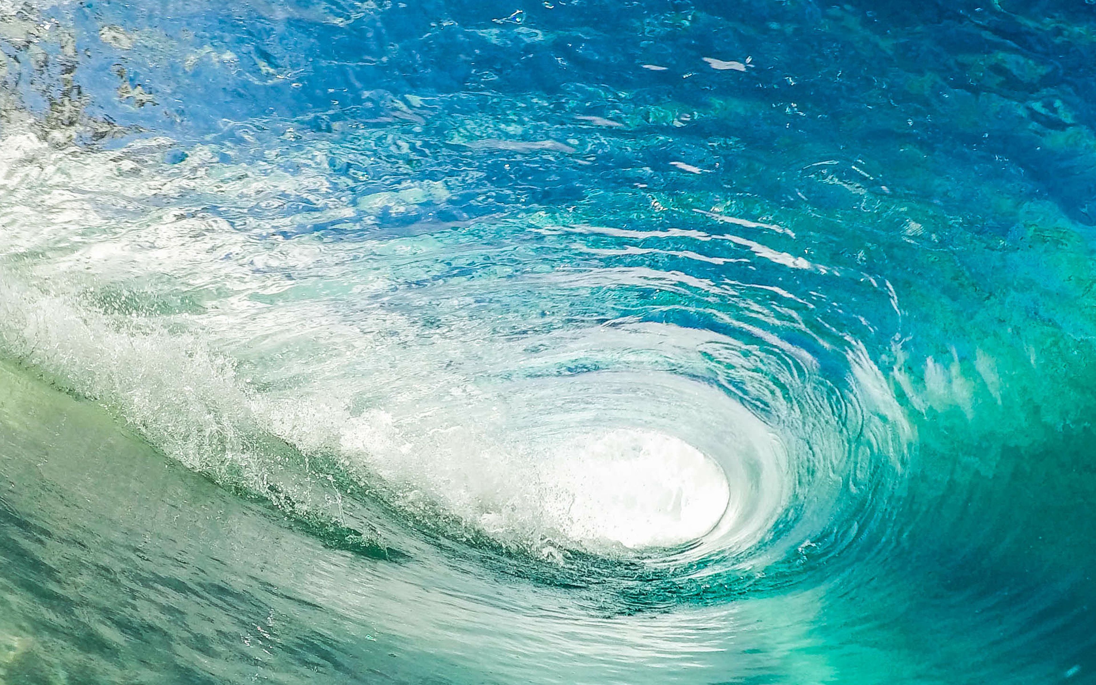 Wave Cool Summer Vacation Ocean Blue Green Wallpaper