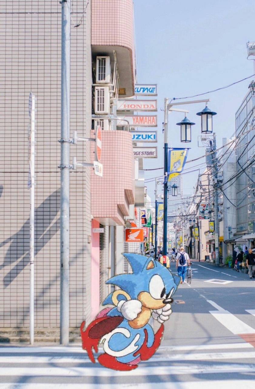 Sonic in Tokyo wallpaper