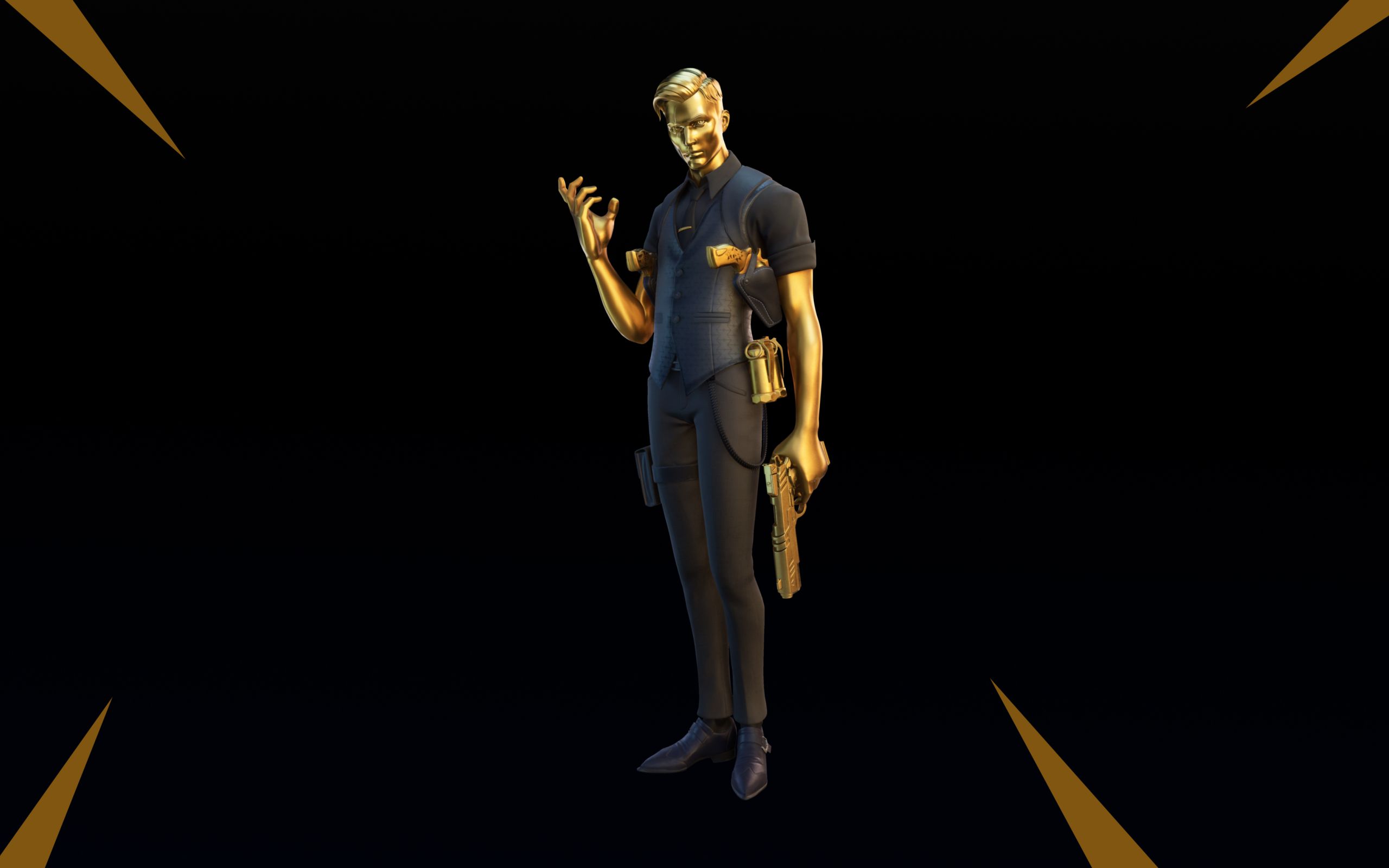 Midas Gold Outfit Fortnite 2560x1600 Resolution