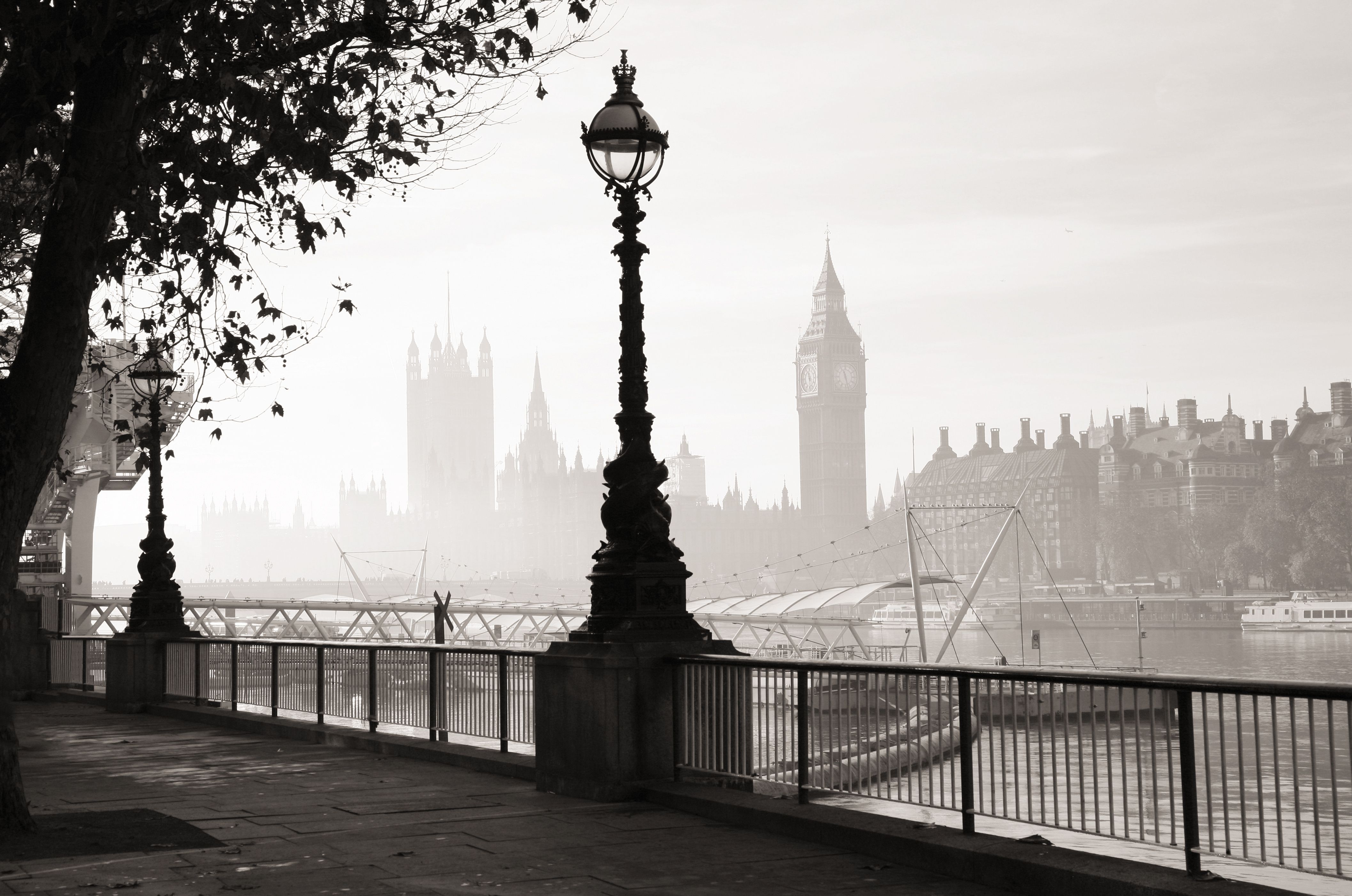 Other City Lamp Post Photography Black White 16 Free Desktop