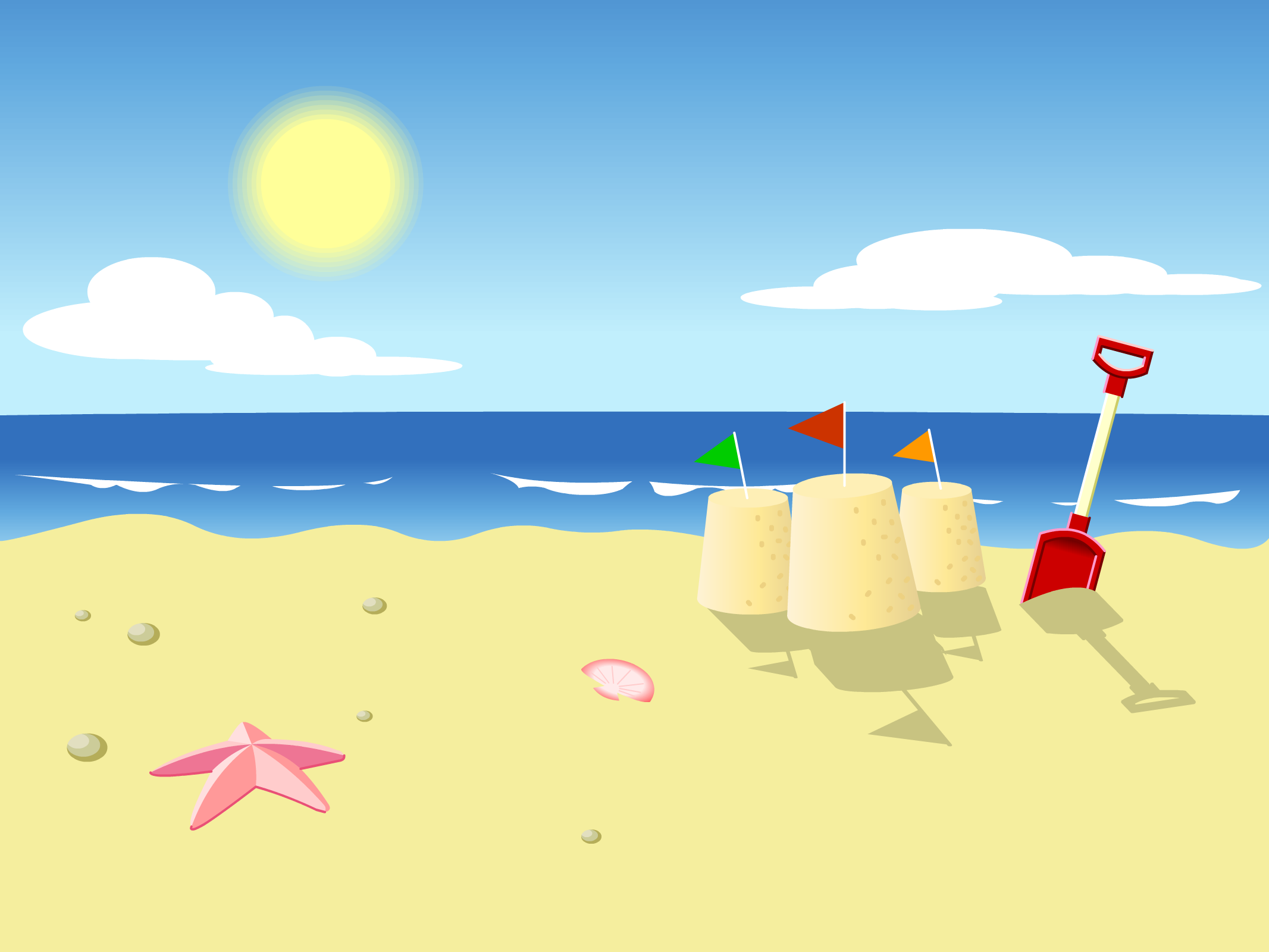 Kids Wallpaper Collection For Free Download. Beach cartoon, Kids wallpaper, Kids background