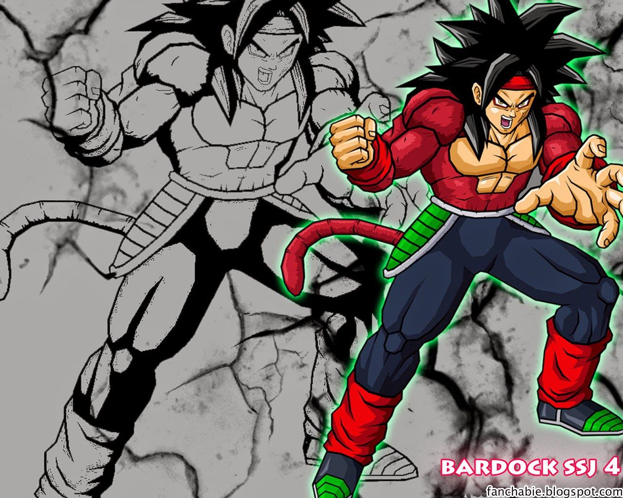 Best Wallpaper: Bardock Super Saiyan 4 Wallpaper Desktop HD
