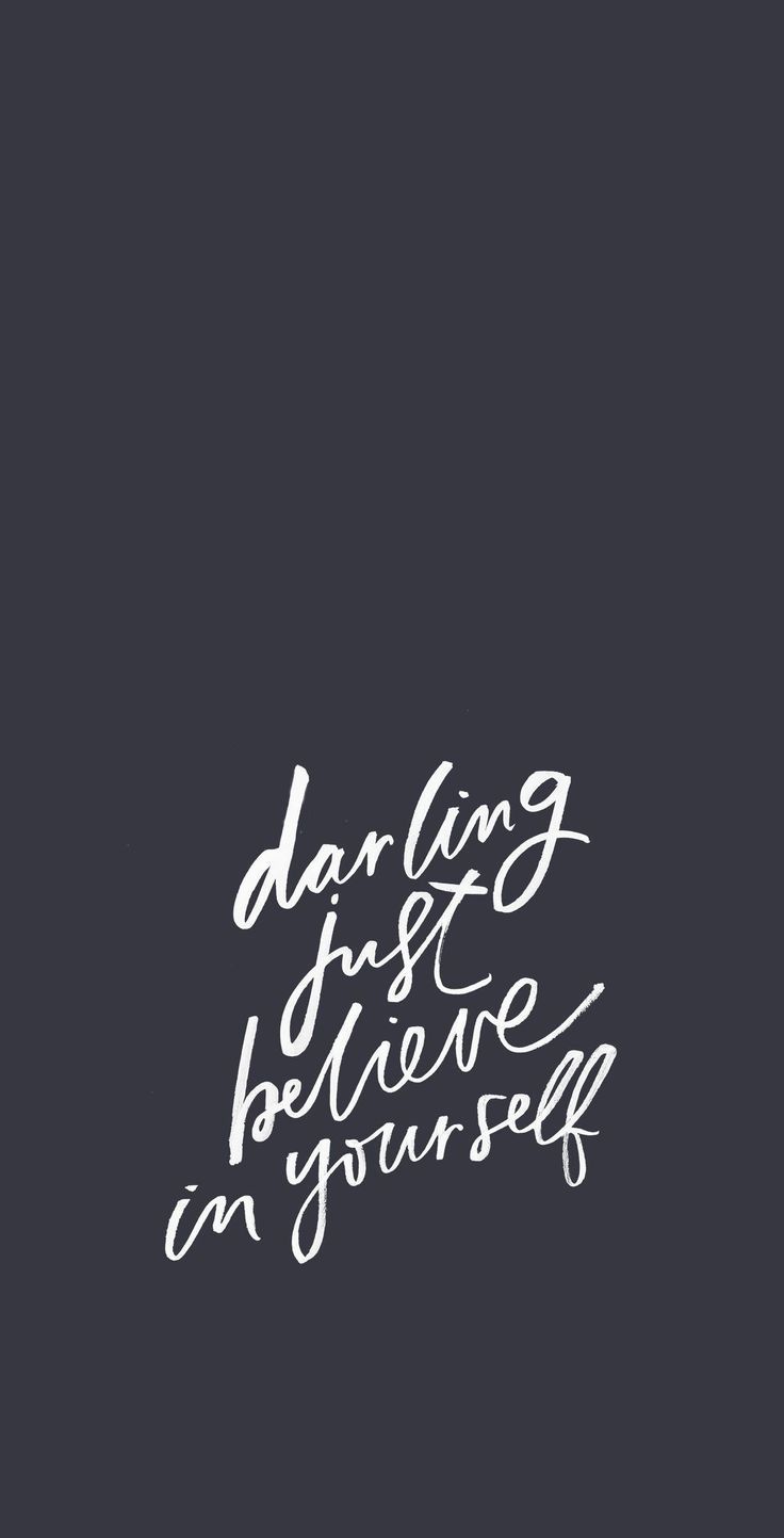 darling just believe in yourself. motivational self help quote. inspirational. Inspirational quotes, Empowerment quotes, Words quotes